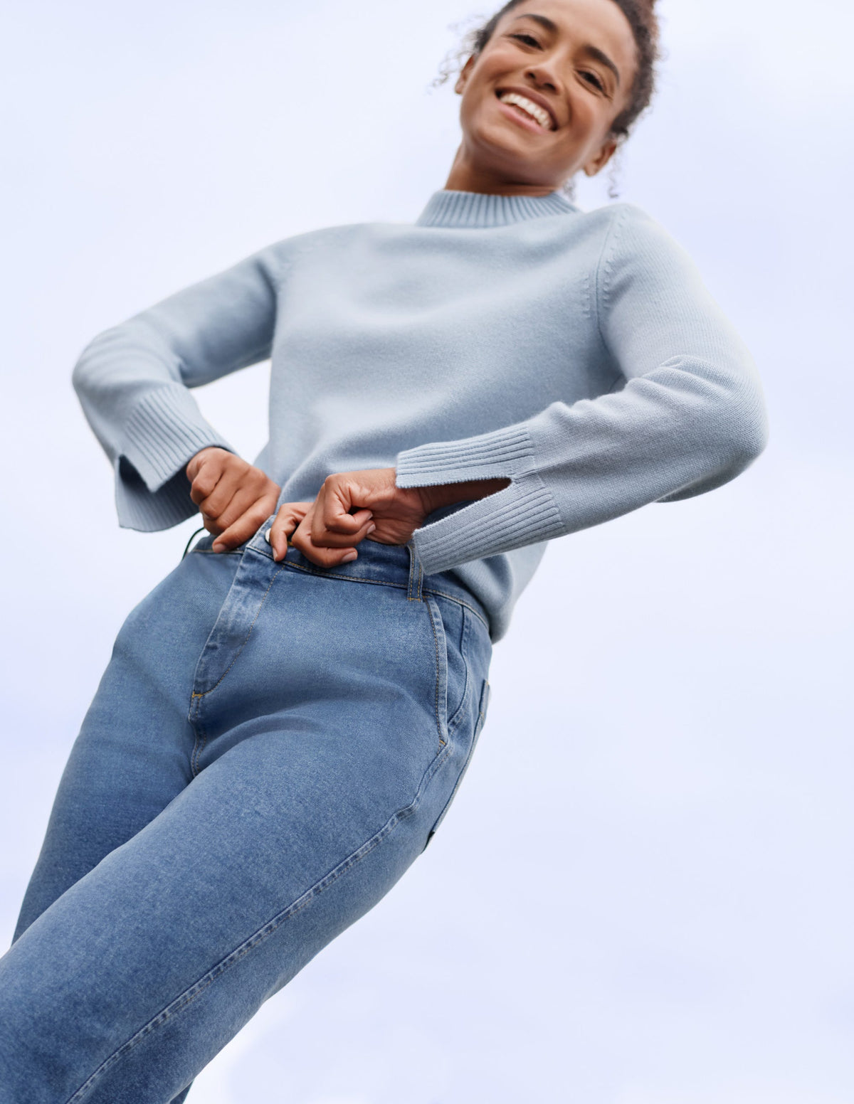 Dundee Cashmere Jumper-Blue - Image 5