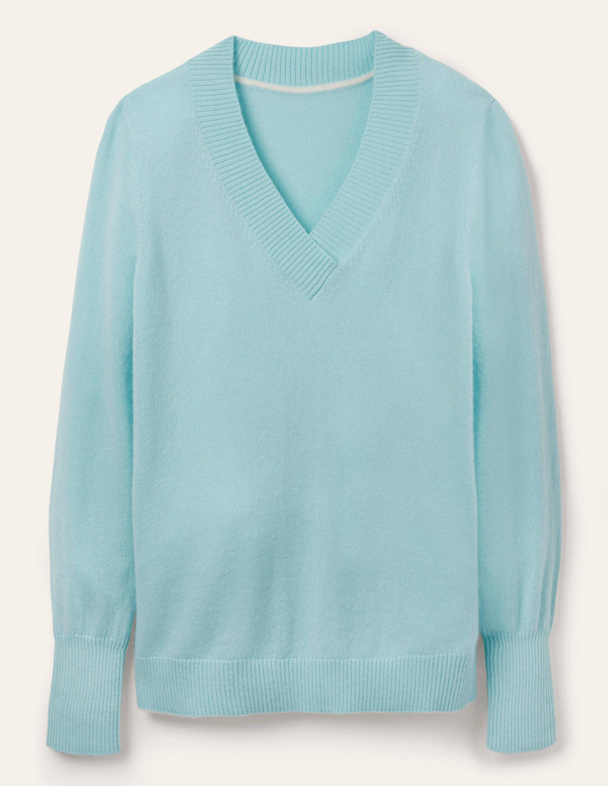 Oakley Cashmere V-Neck Jumper-Georgian Blue - Image 5
