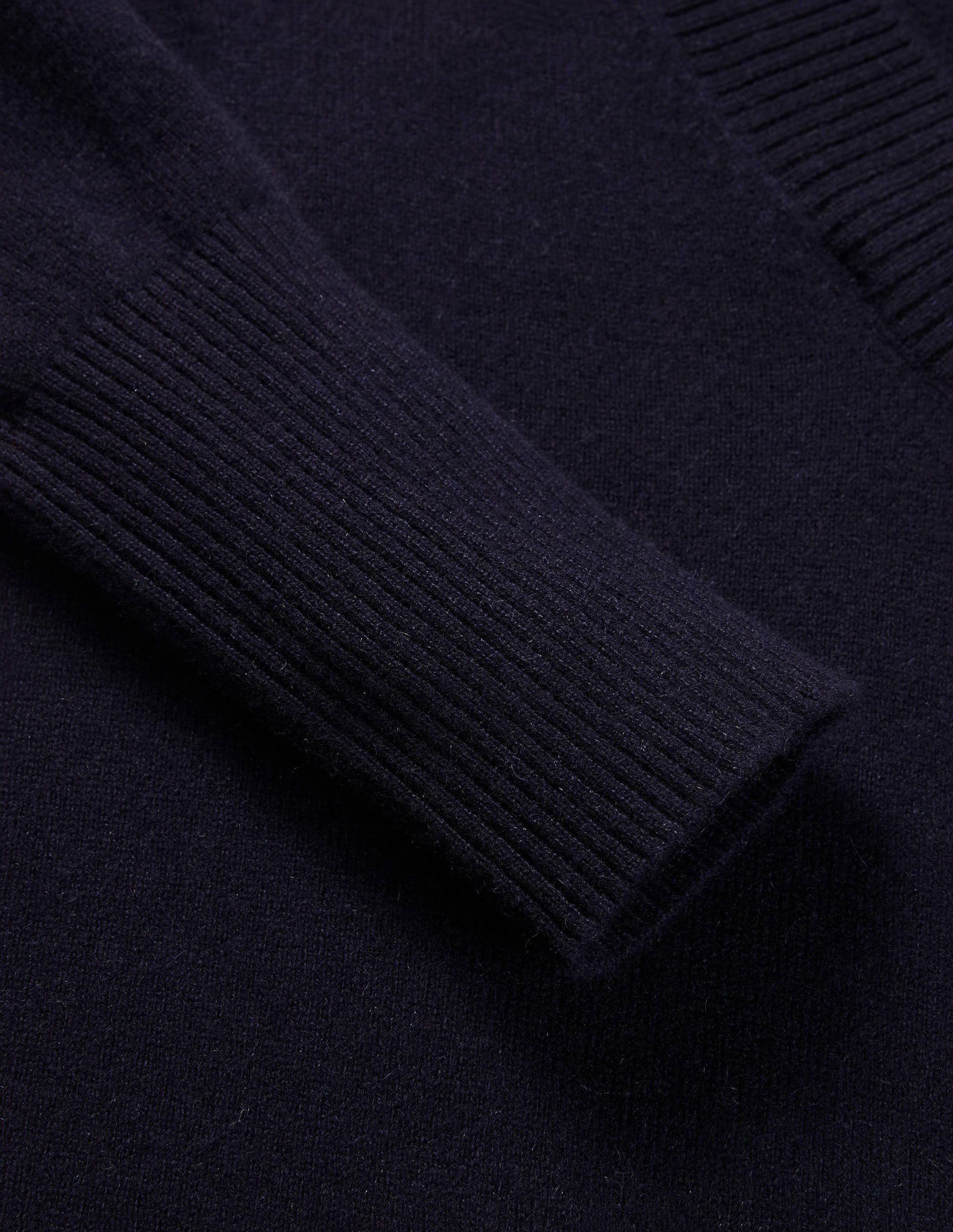 Oakley Cashmere V-Neck Jumper-Navy - Image 6