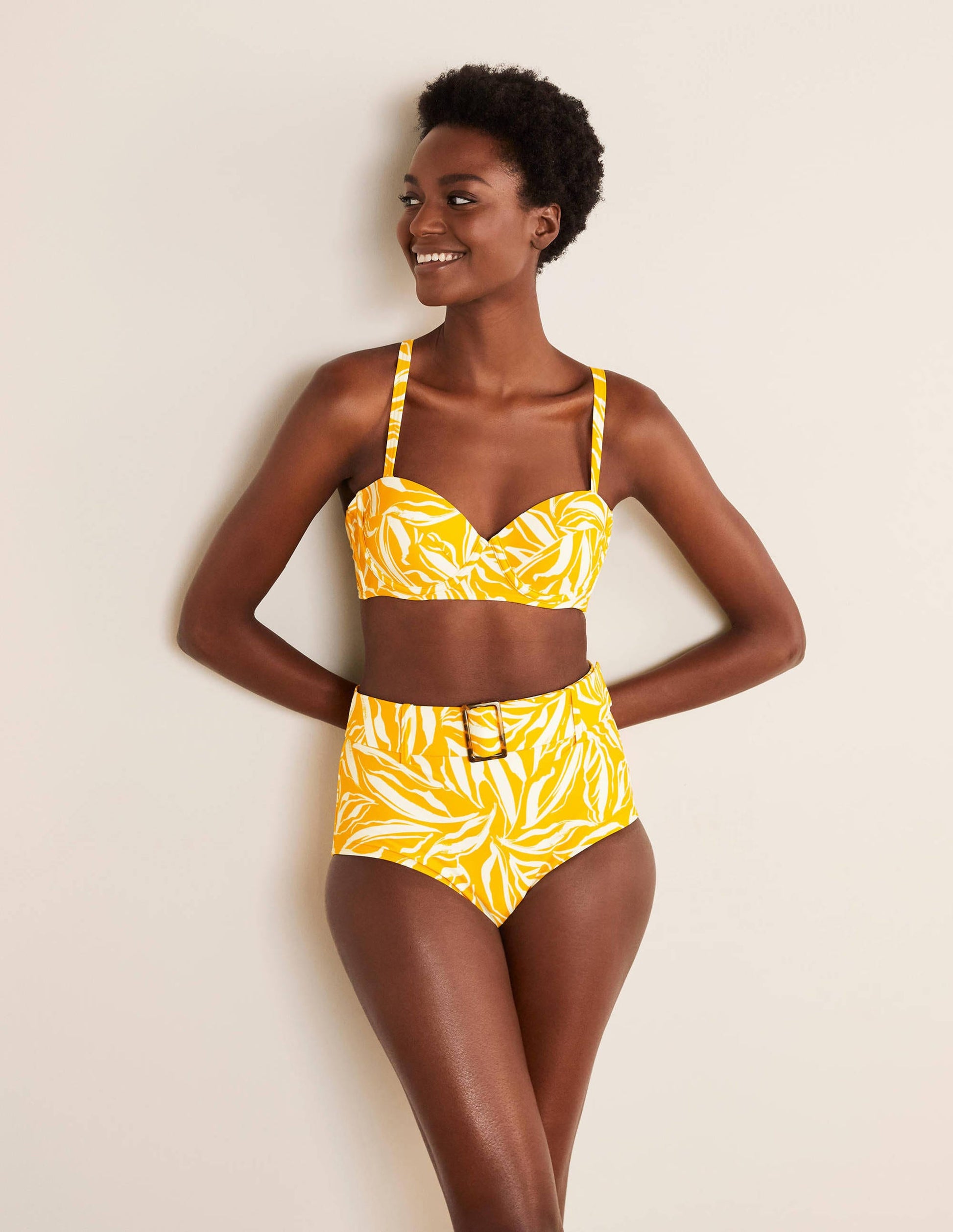 Kythira Cup-size Bikini Top-Chartreuse, Painted Foliage-5