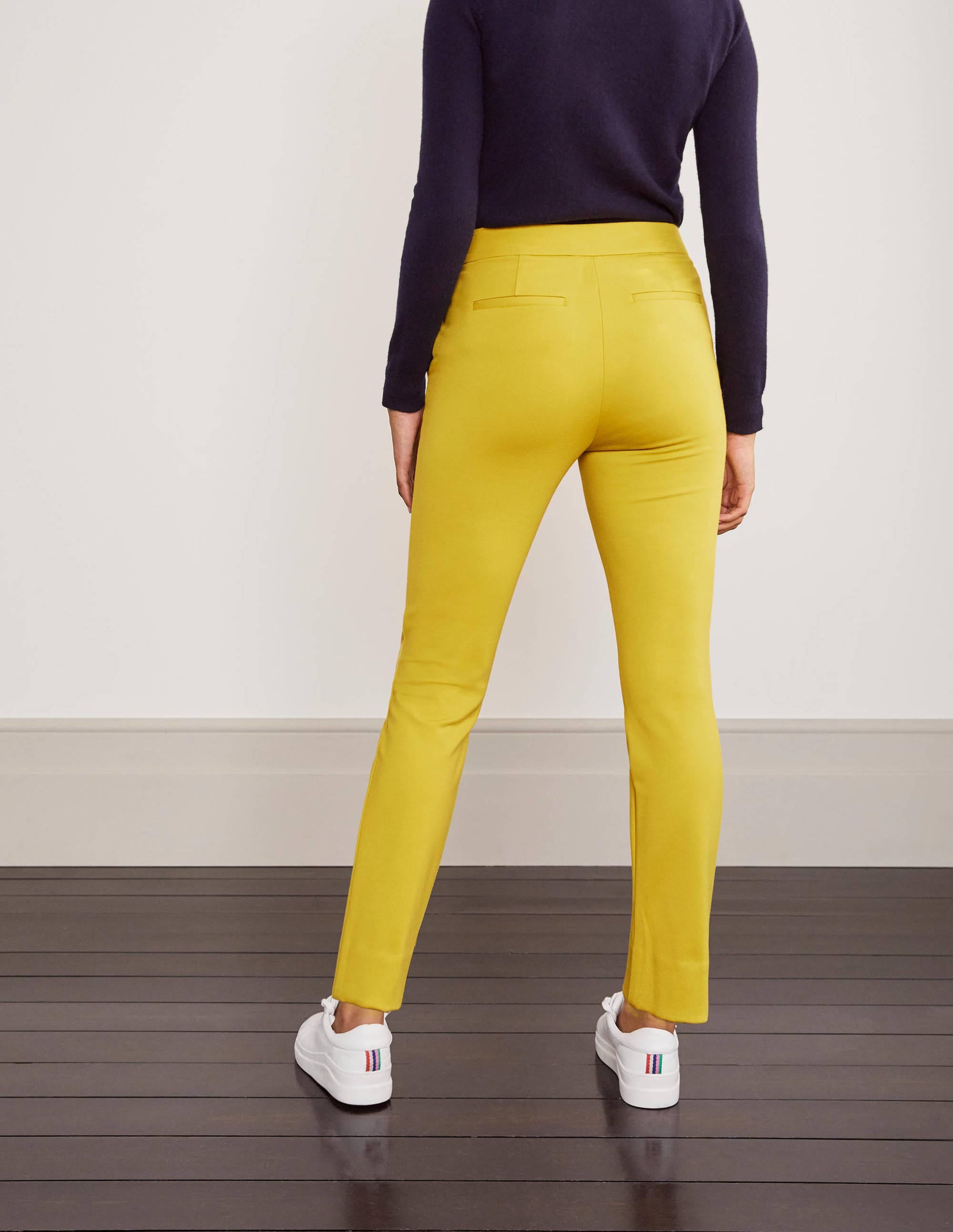 Hampshire 7/8 Ponte Trousers-Chartreuse - Image 2