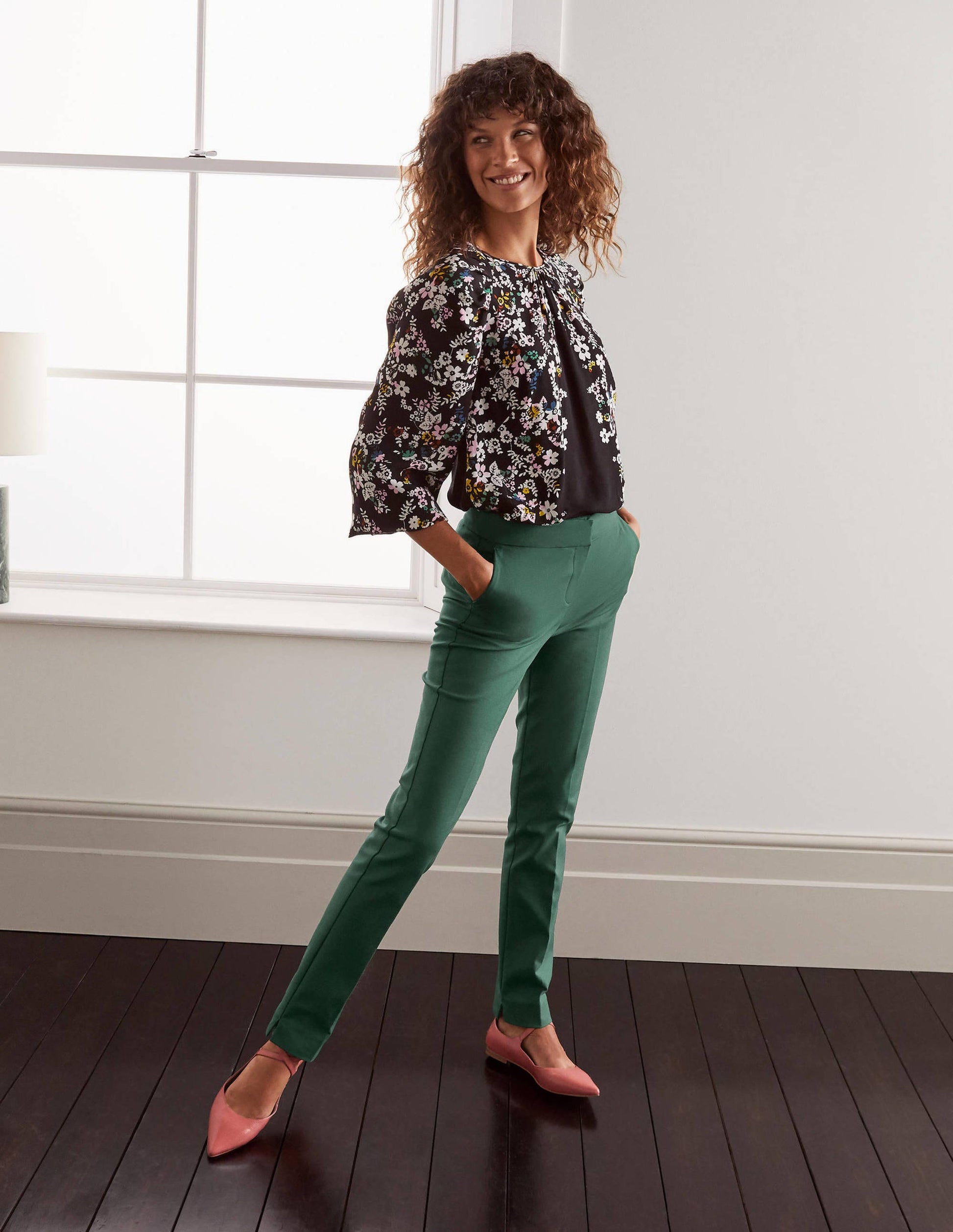 Richmond Trouser-Palm Leaf-4