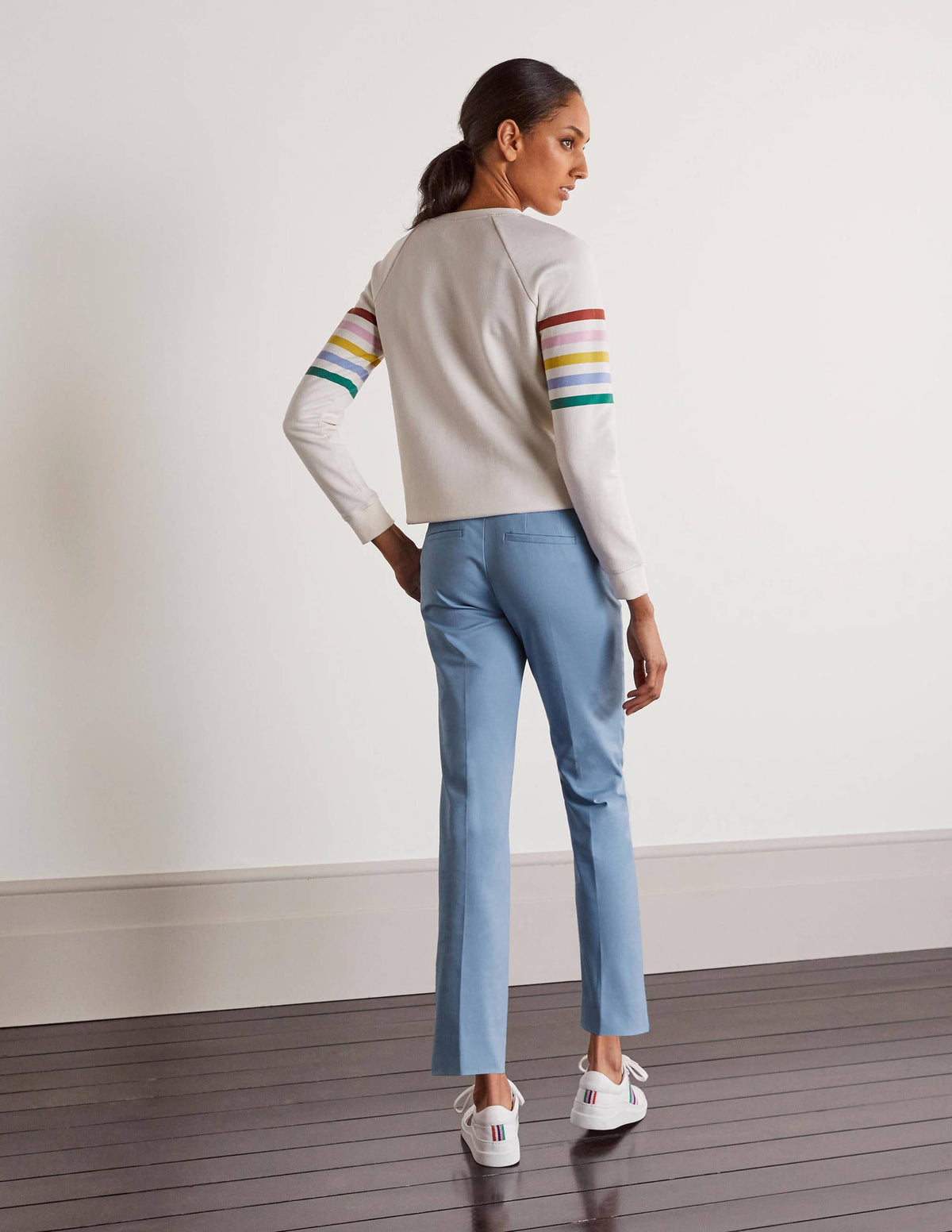 Richmond 7/8 Trouser-Hazy Blue - Image 2