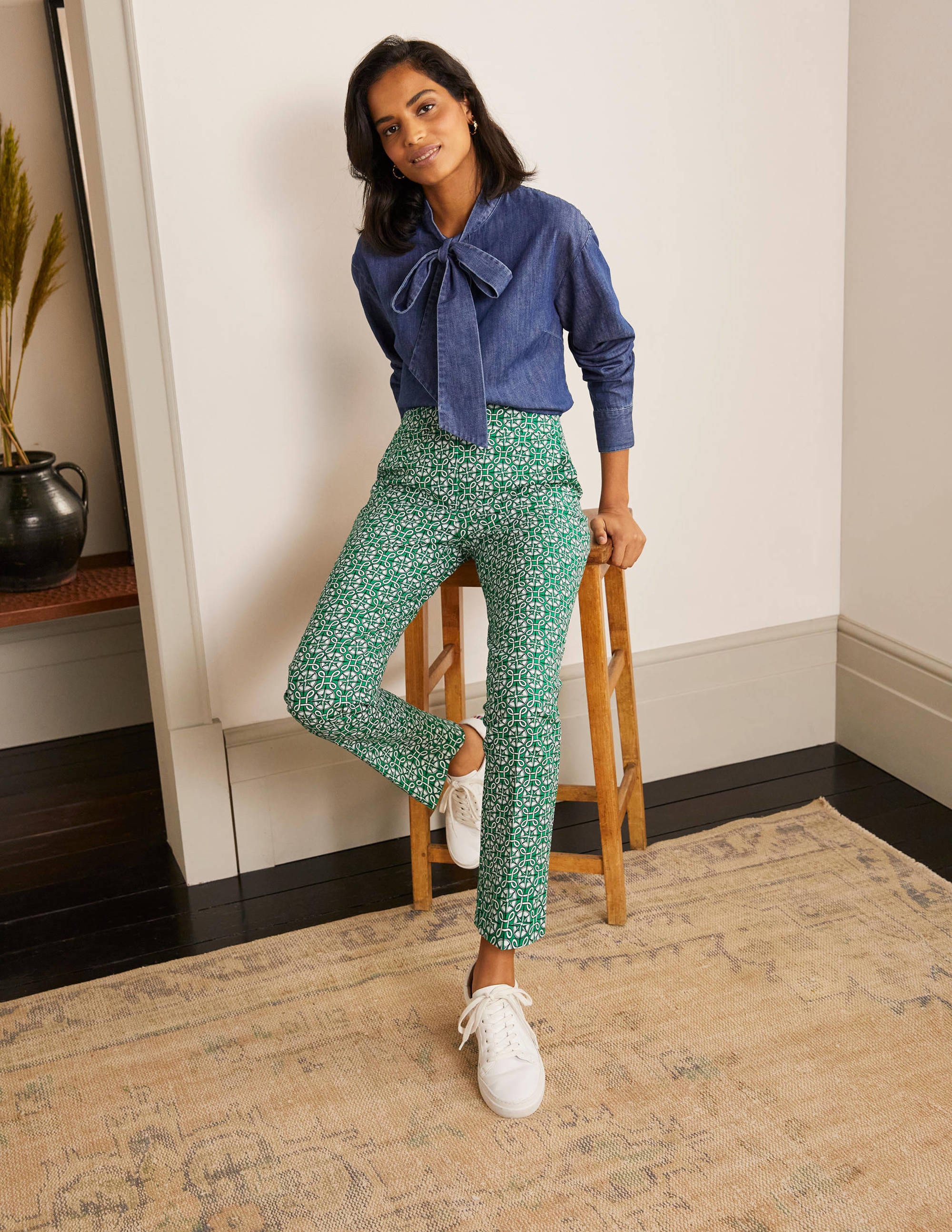 Richmond 7/8 Trouser-Sapling, Compass Knot - Image 4
