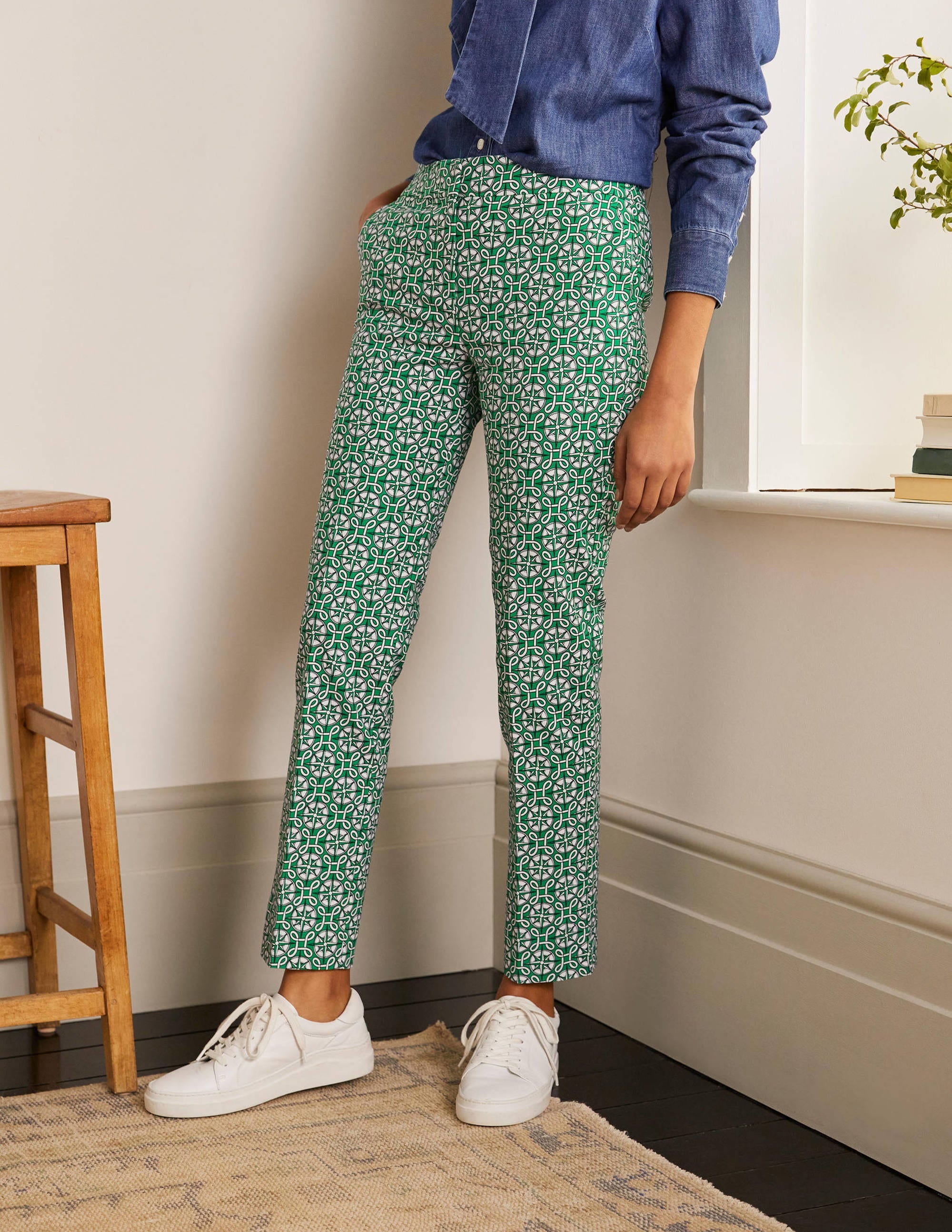 Richmond 7/8 Trouser-Sapling, Compass Knot - Image 1