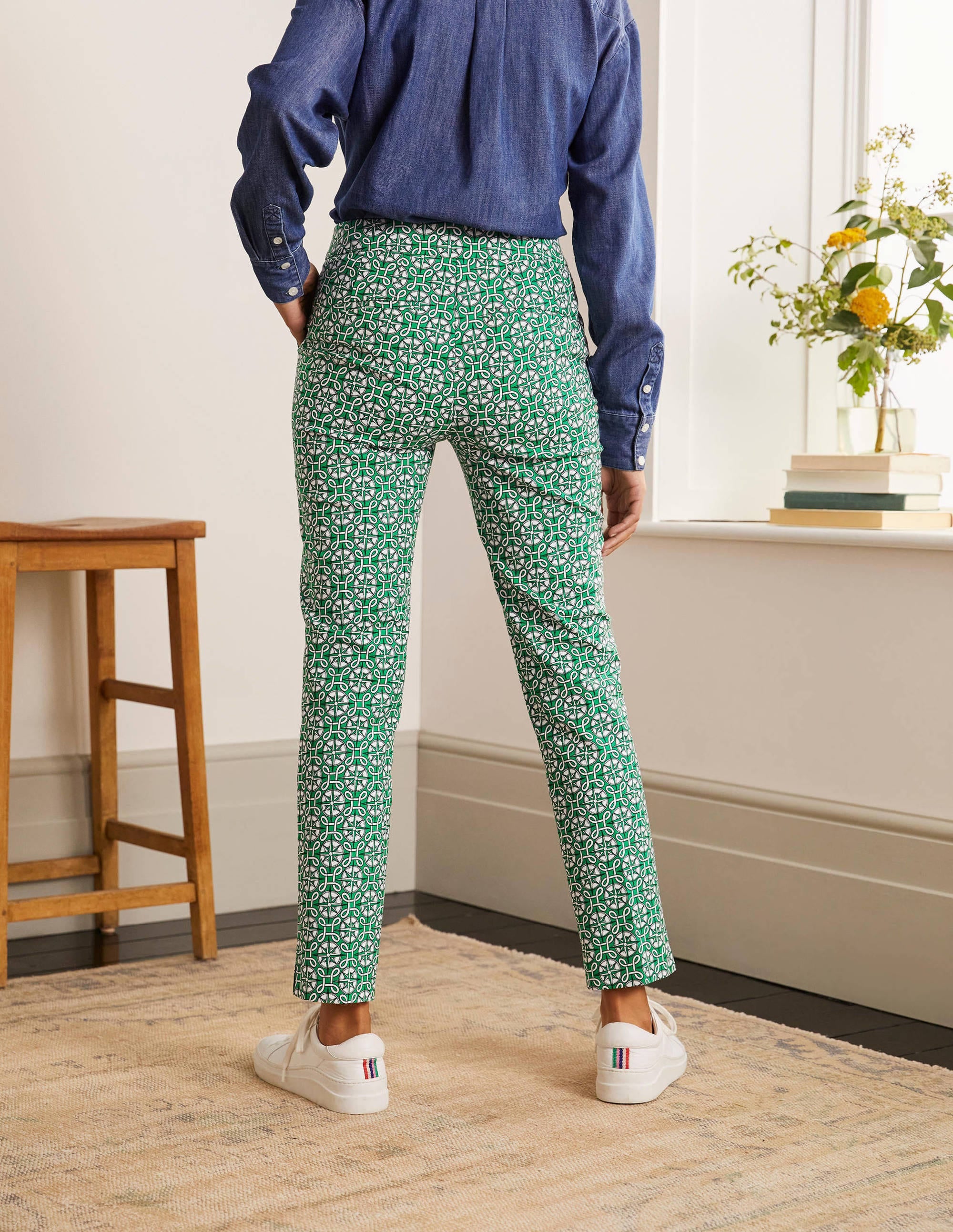 Richmond 7/8 Trouser-Sapling, Compass Knot - Image 2