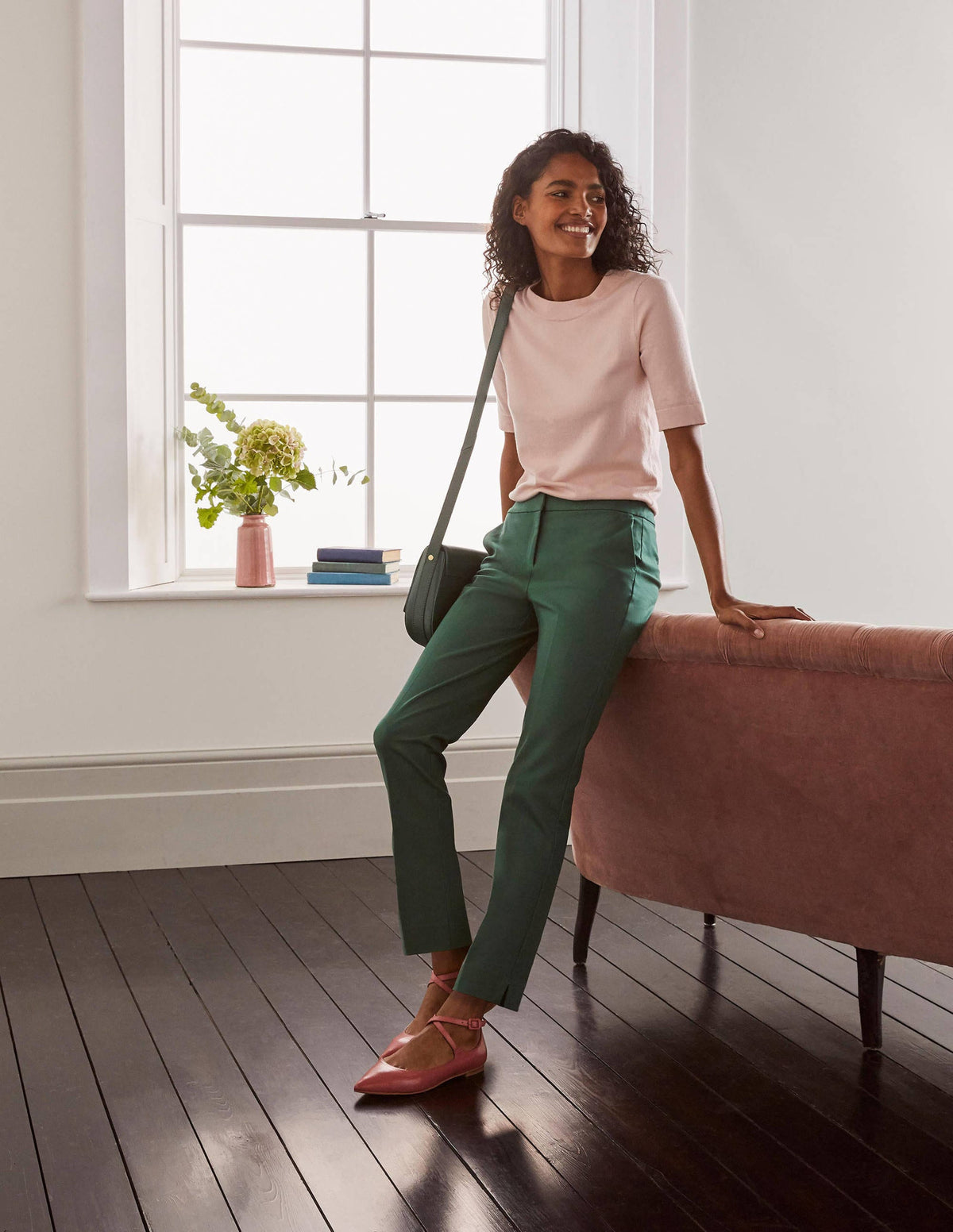 Richmond 7/8 Trouser-Palm Leaf-4
