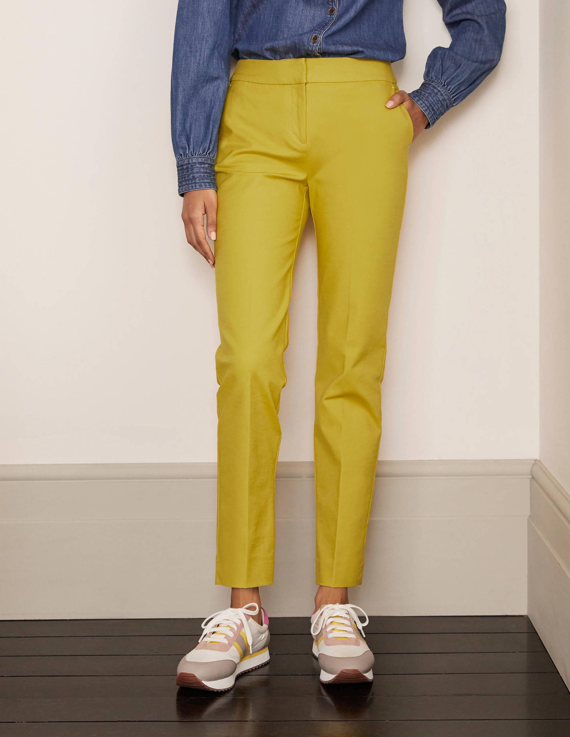Richmond 7/8 Trouser-Chartreuse - Image 2