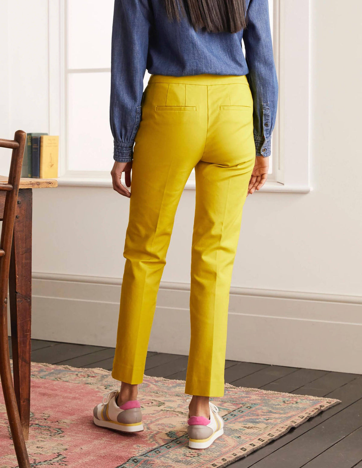 Richmond 7/8 Trouser-Chartreuse - Image 3