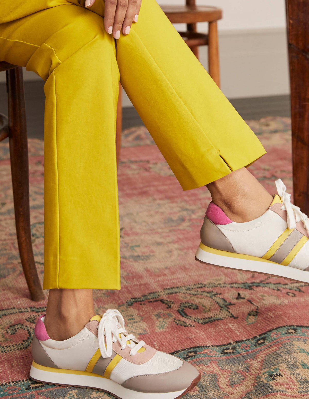 Richmond 7/8 Trouser-Chartreuse - Image 4