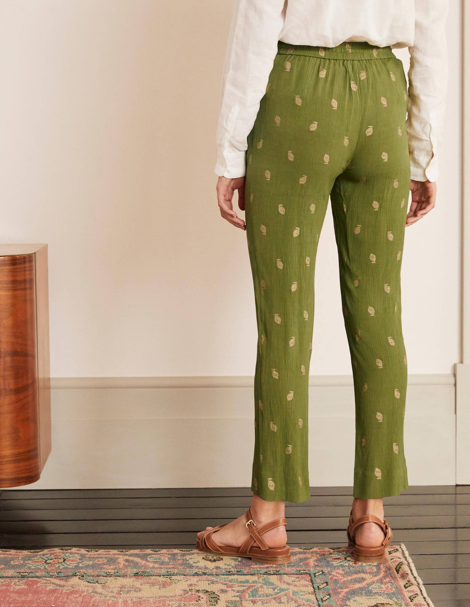 Bembridge Trousers-Pea, Citrus Fruit Foil - Image 2