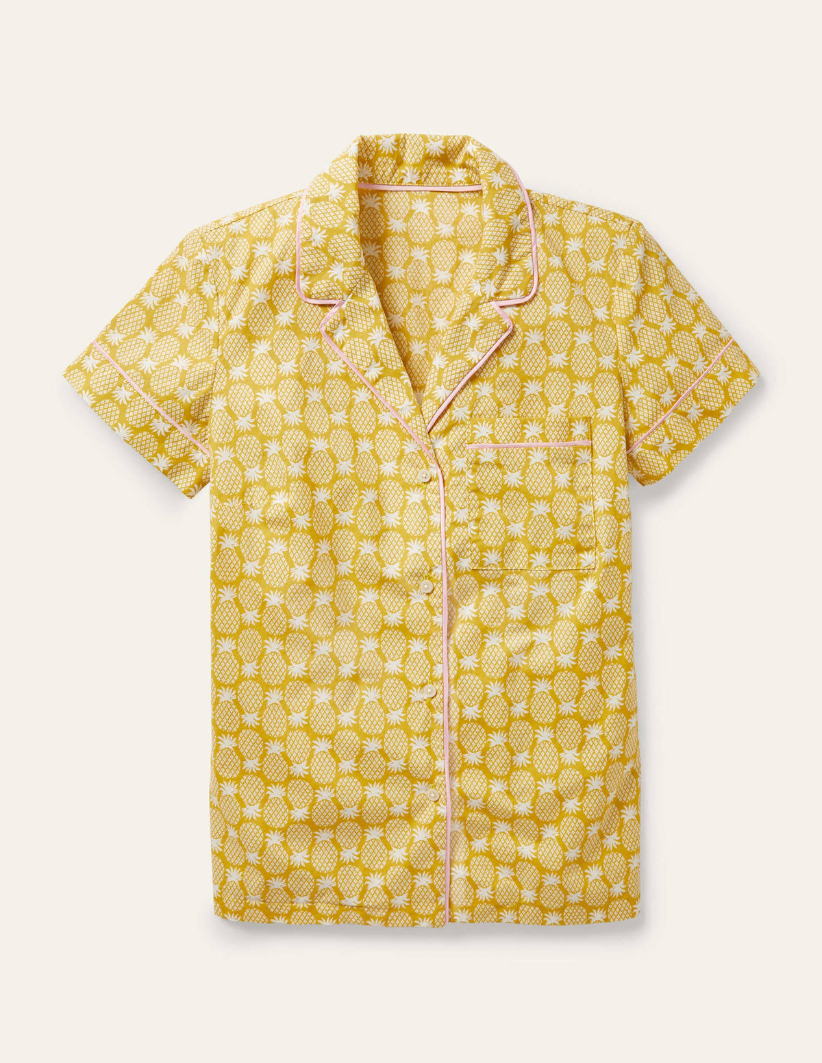 Phoebe PJ Shirt-Chartreuse, Pineapple Geo - Image 5