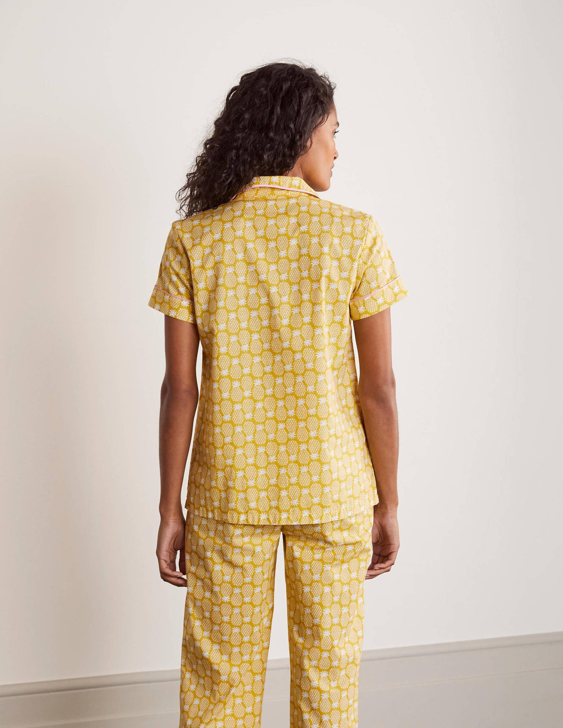 Phoebe PJ Shirt-Chartreuse, Pineapple Geo-2