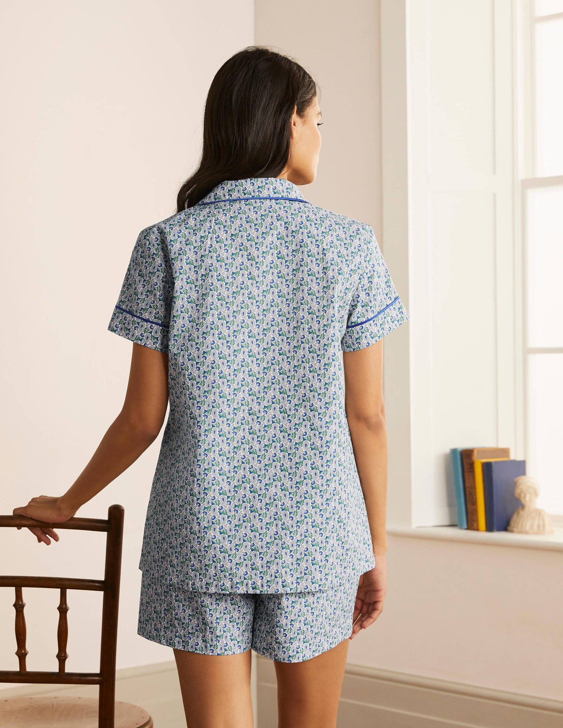 Phoebe PJ Shirt-Ivory, Pretty Paisely-3