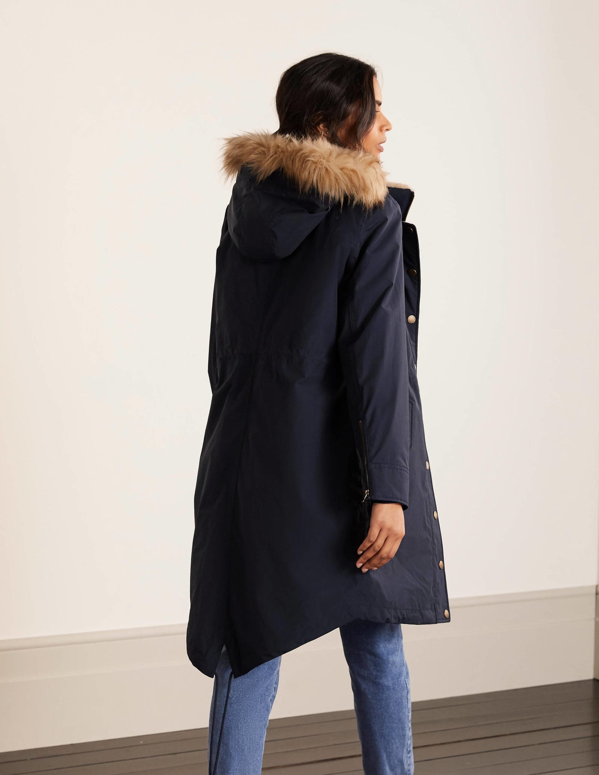Dunbar Waterproof Parka-Navy - Image 4