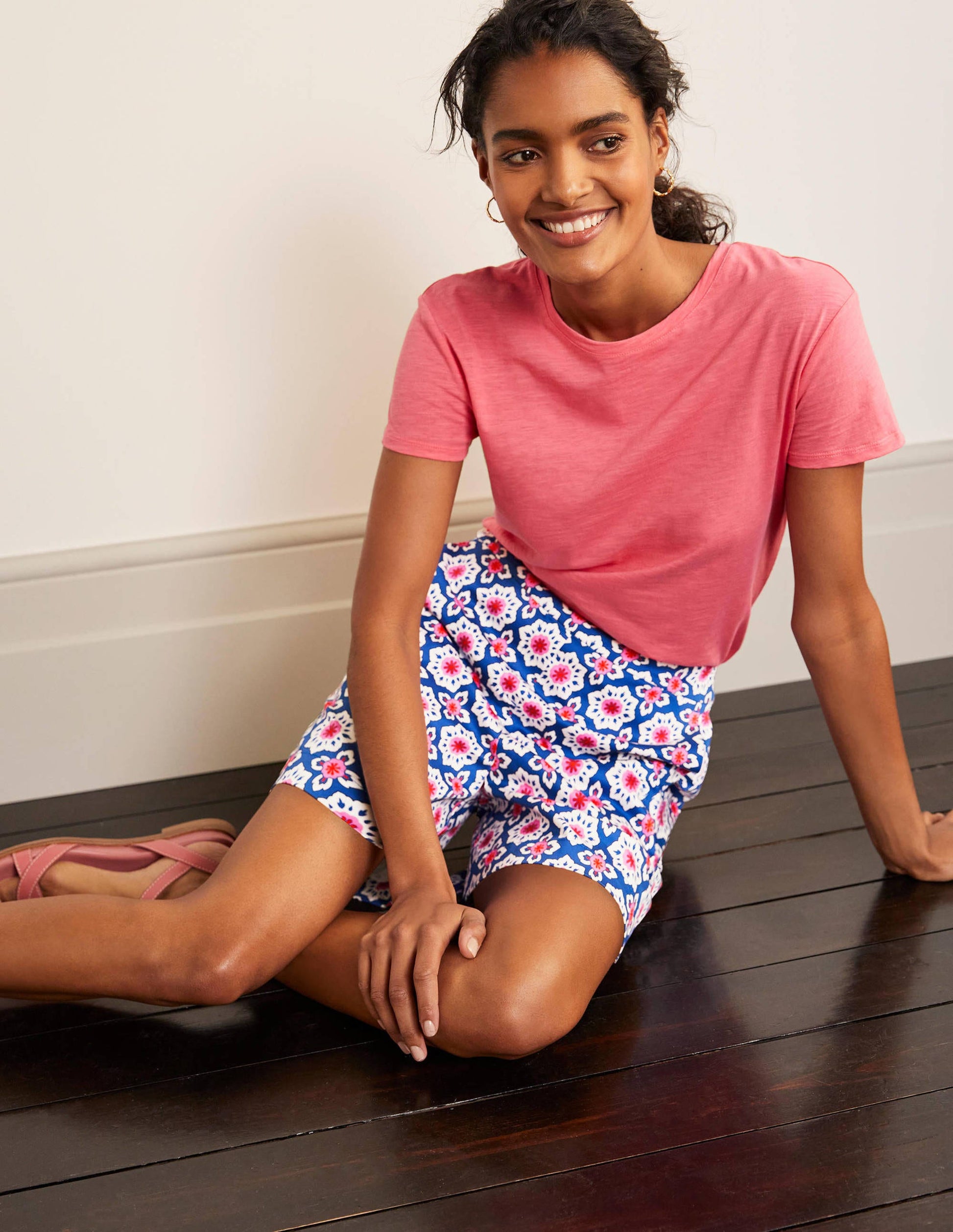 Pull On Shorts-Summit, Mosaic Stamp-1