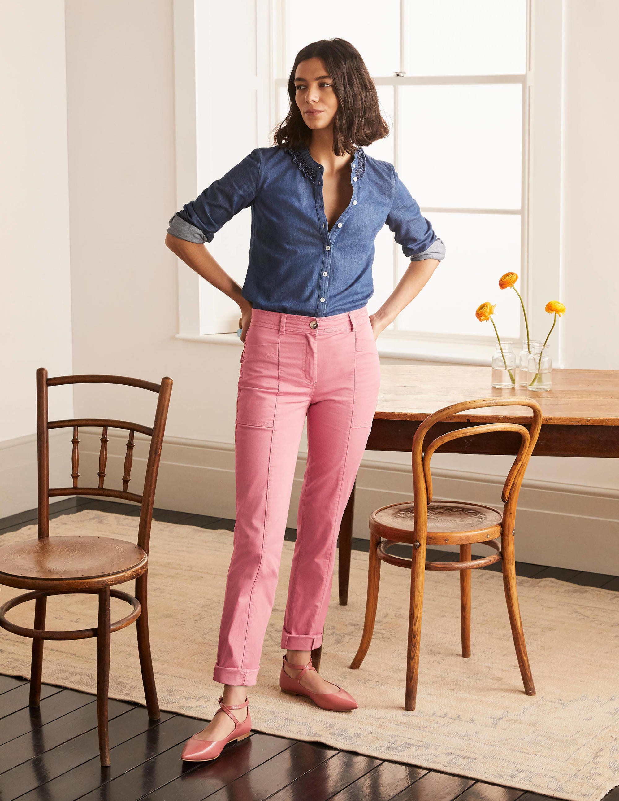 Abingdon Trousers-Dusty Red - Image 1