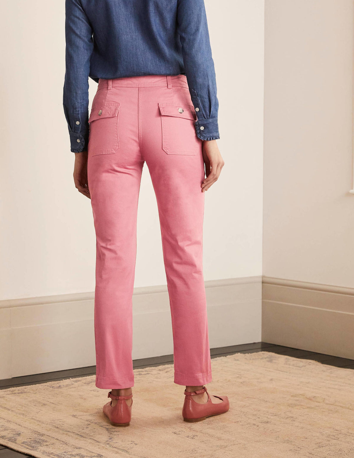 Abingdon Trousers-Dusty Red - Image 3