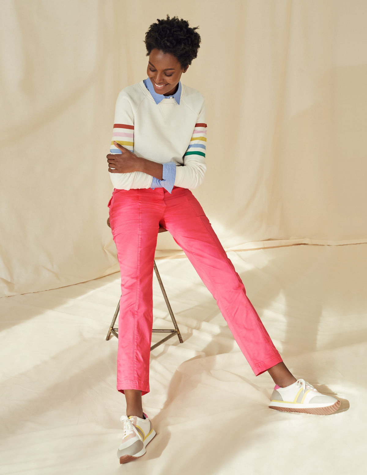 Abingdon Trousers-Pink Sunset - Image 5