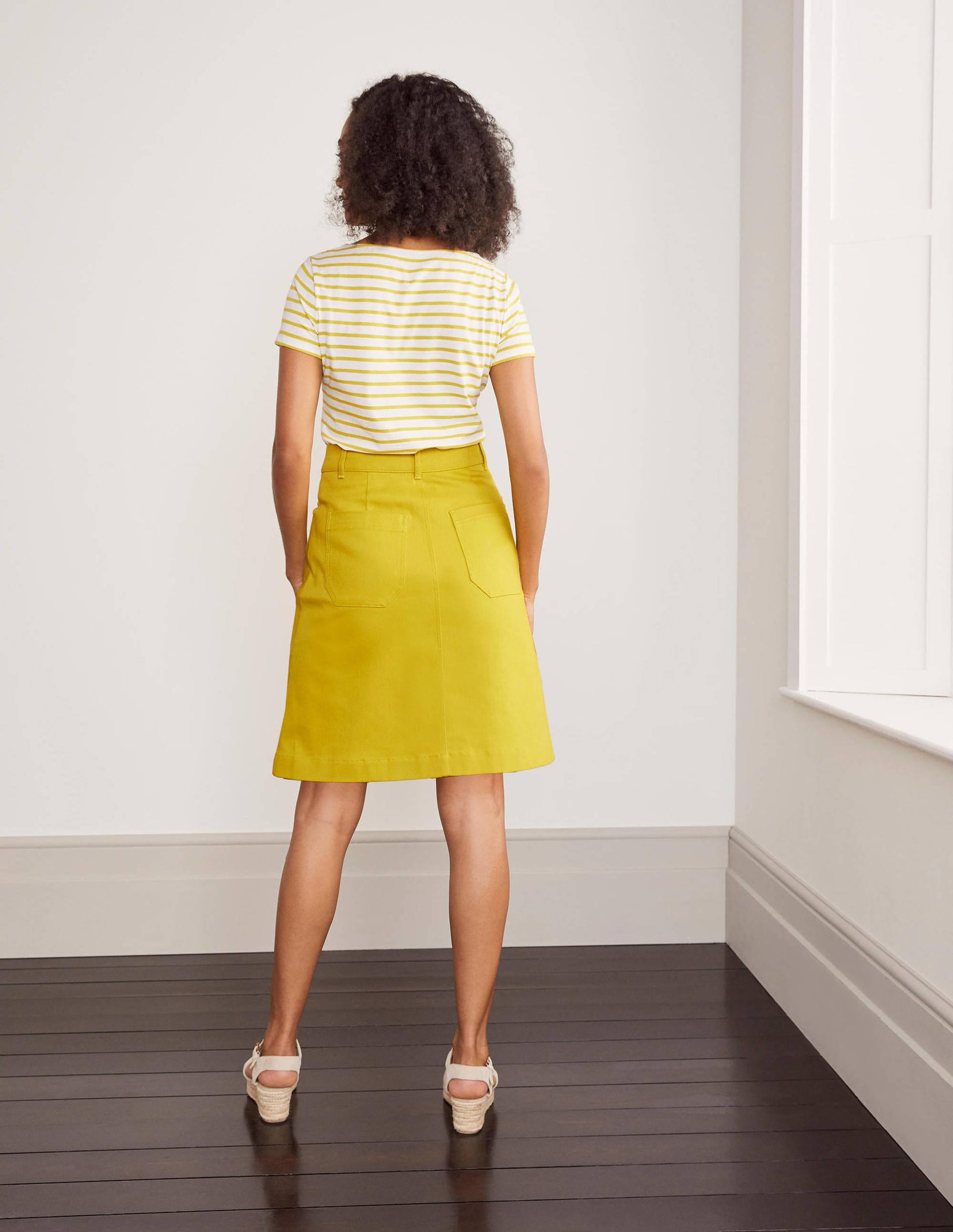 Abingdon Mini Skirt-Chartreuse-2