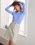 Abingdon Mini Skirt-Ecru