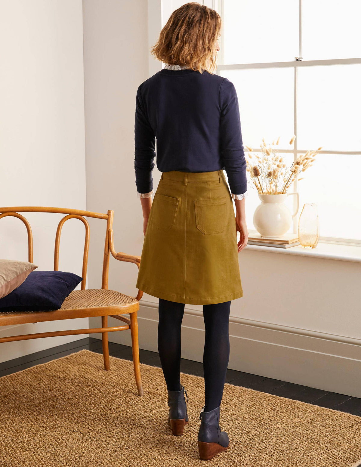 Abingdon Mini Skirt-Frankincense - Image 2