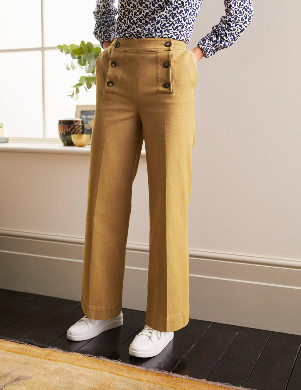 Runswick Sailor Trousers-Camel - Image 1