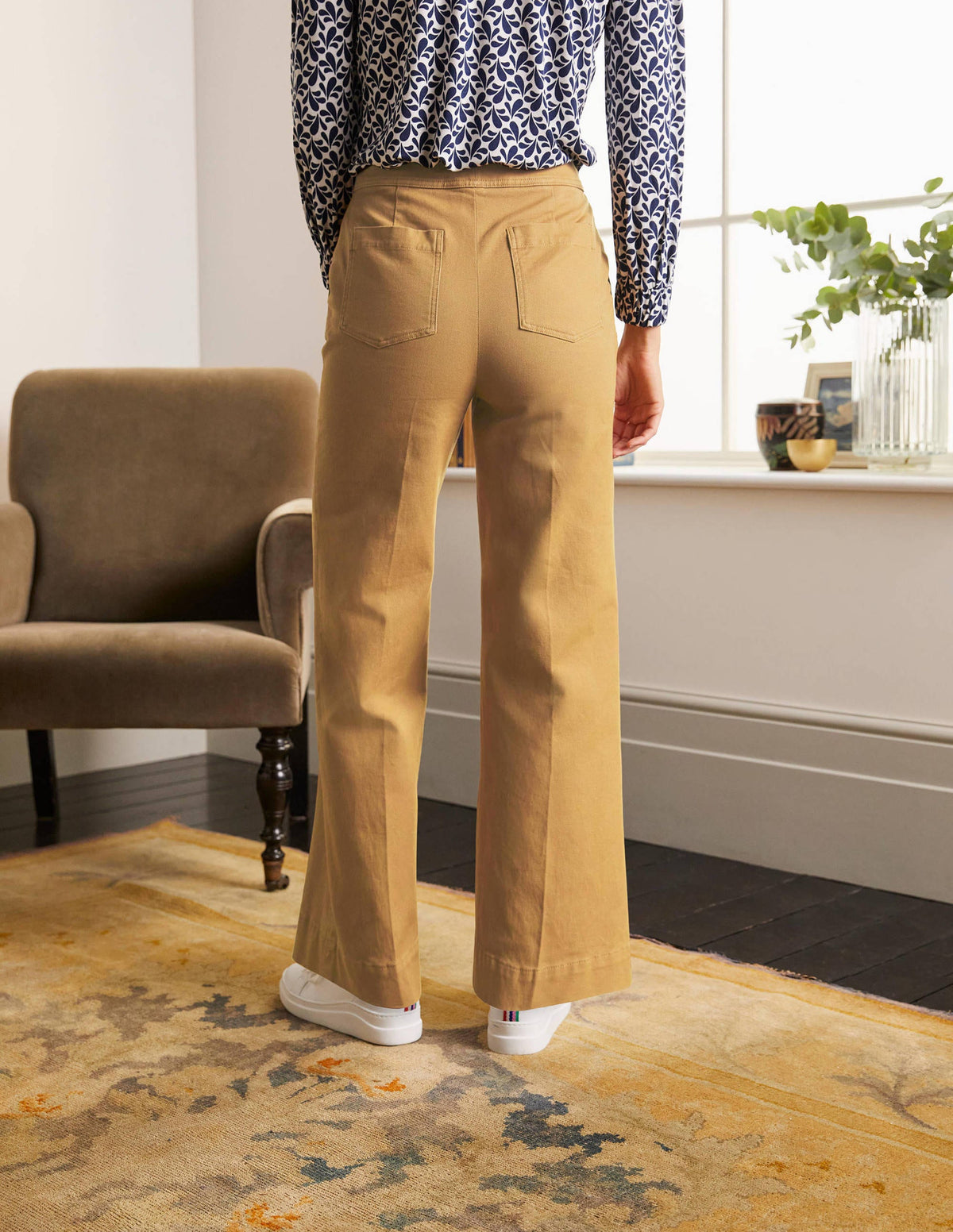 Runswick Sailor Trousers-Camel - Image 2