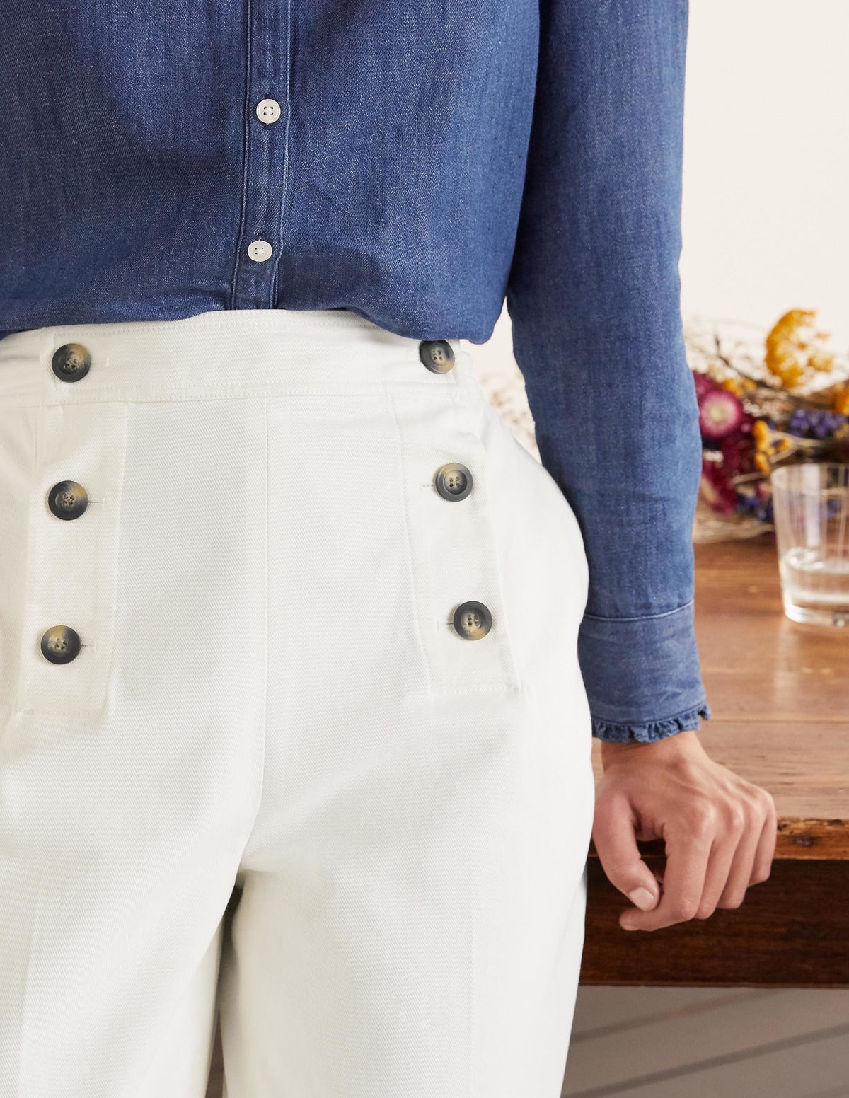 Runswick Sailor Trousers-Ivory - Image 4