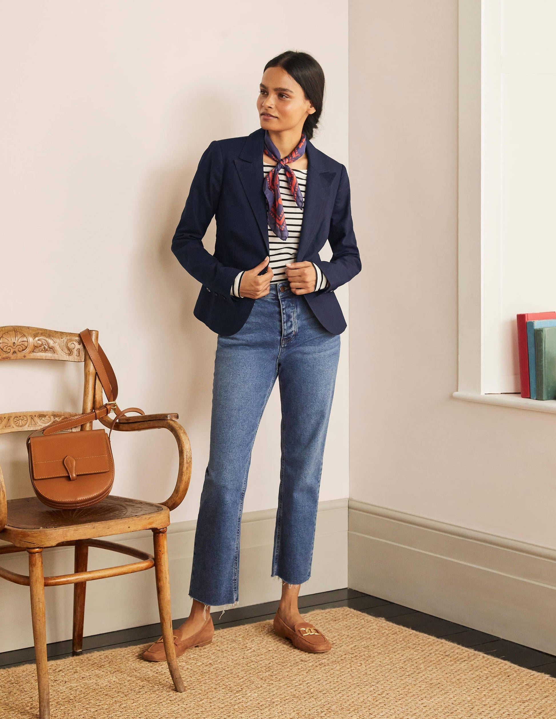 Framlingham Blazer-Navy-1