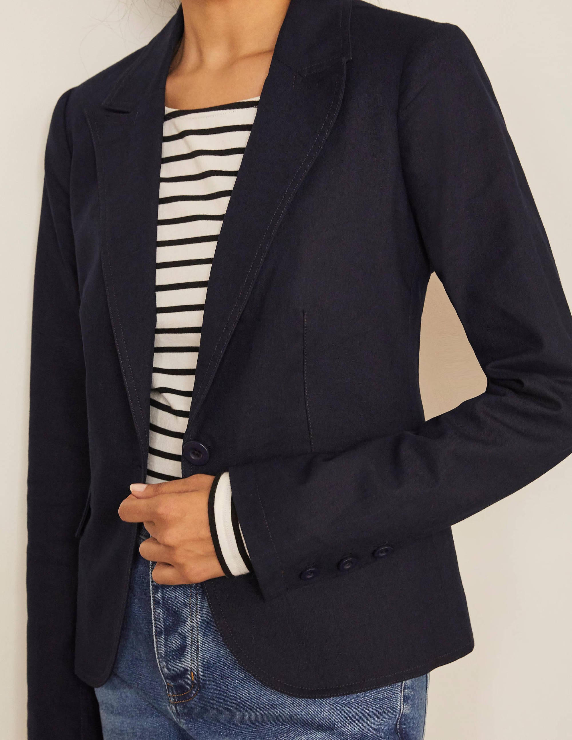 Framlingham Blazer-Navy - Image 3