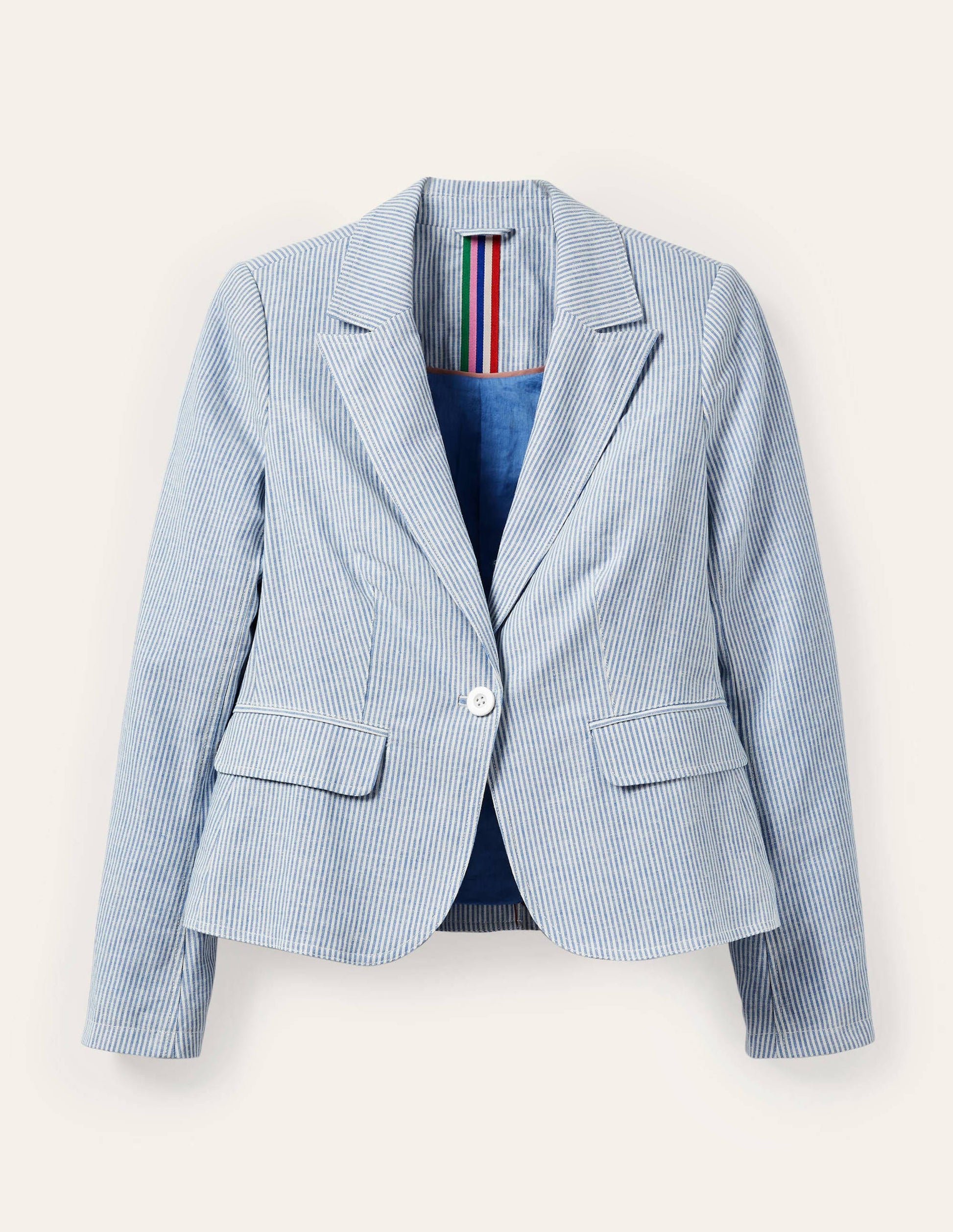 Framlingham Blazer-Cabin and Ivory Stripe-5
