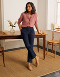 Utility Kick Flare Jeans-Indigo