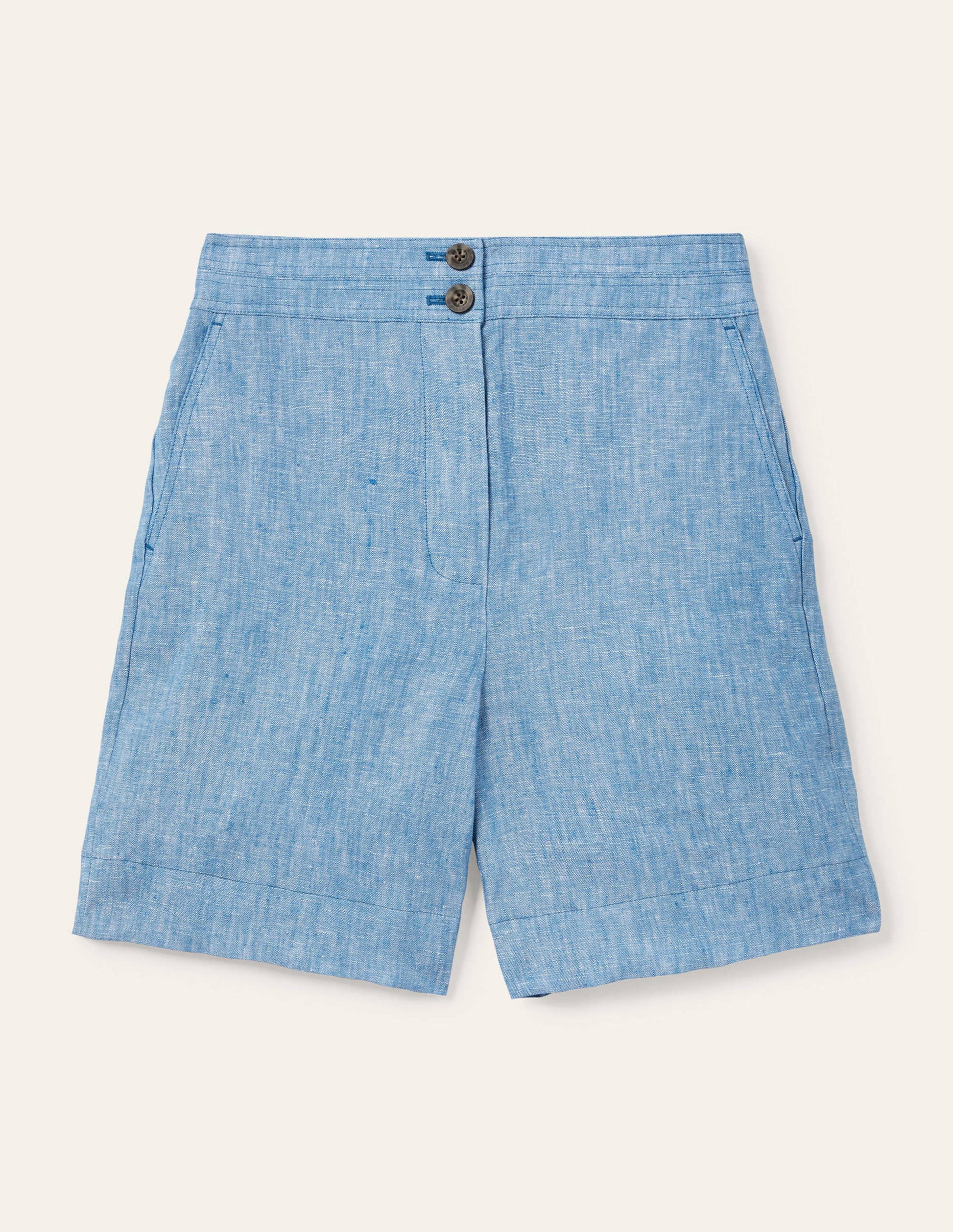 Cornwall Linen Shorts-Moroccan Blue Tonic-5