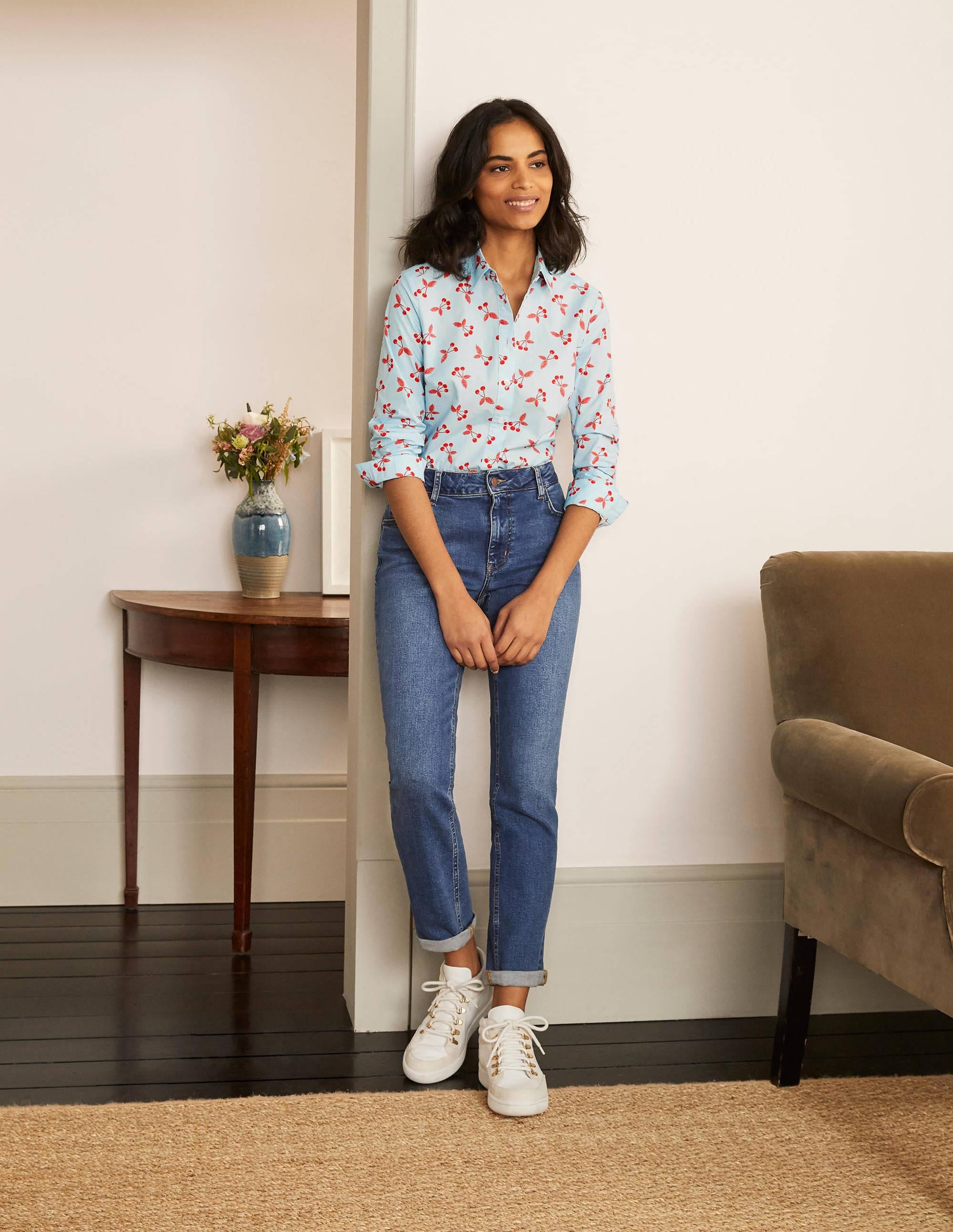 Modern Classic Shirt-Surf, Cherry Bunch - Image 1