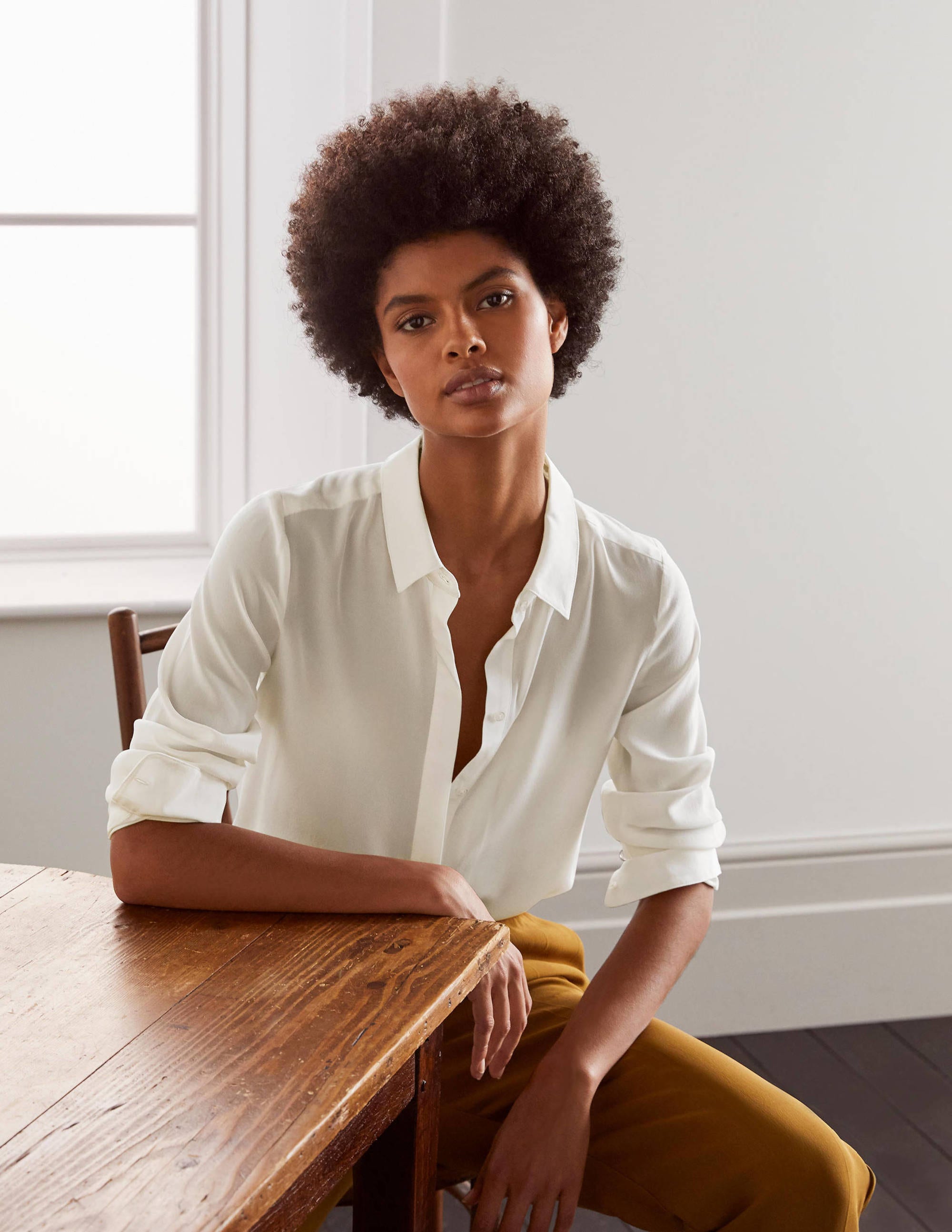 Silk Shirt-Ivory - Image 5