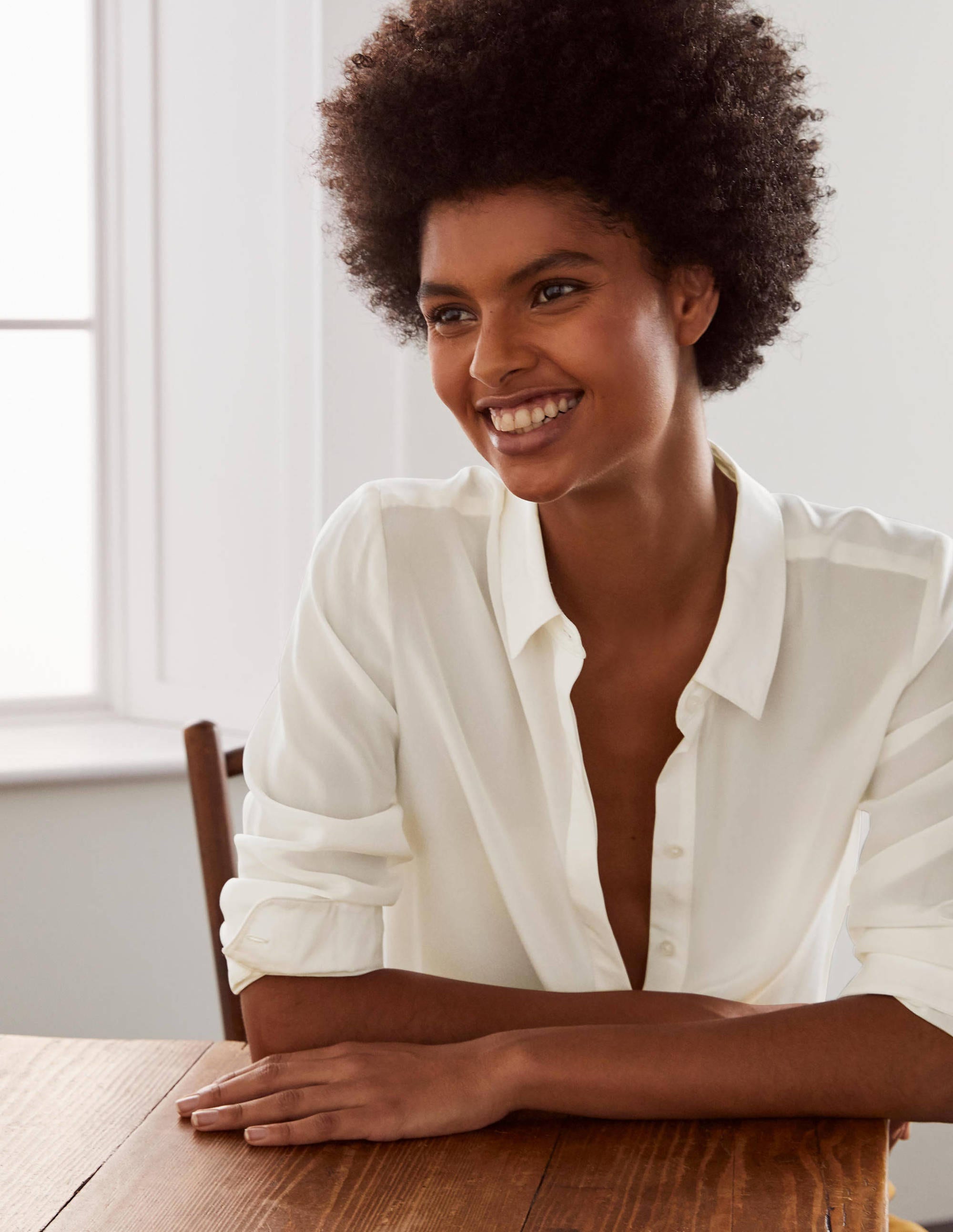 Silk Shirt-Ivory - Image 3
