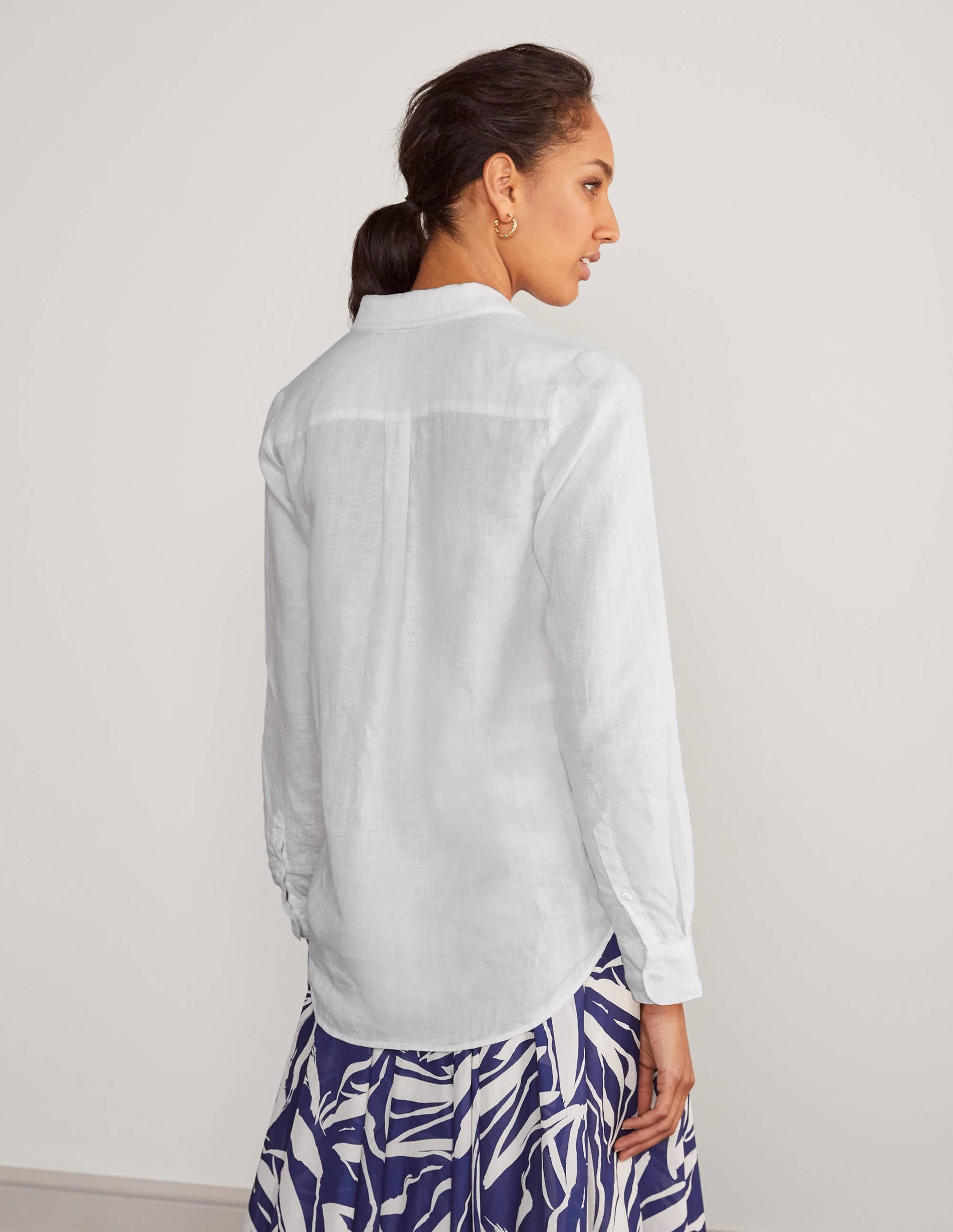 Linen Shirt-White - Image 3