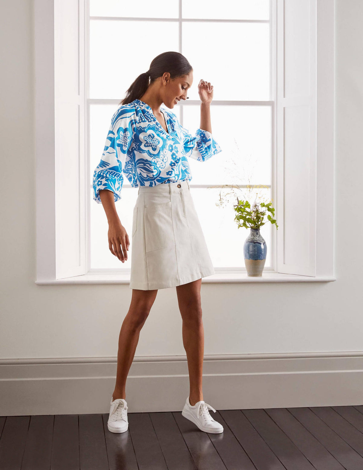 Heather Top-Moroccan Blue, Exotic Escape - Image 4