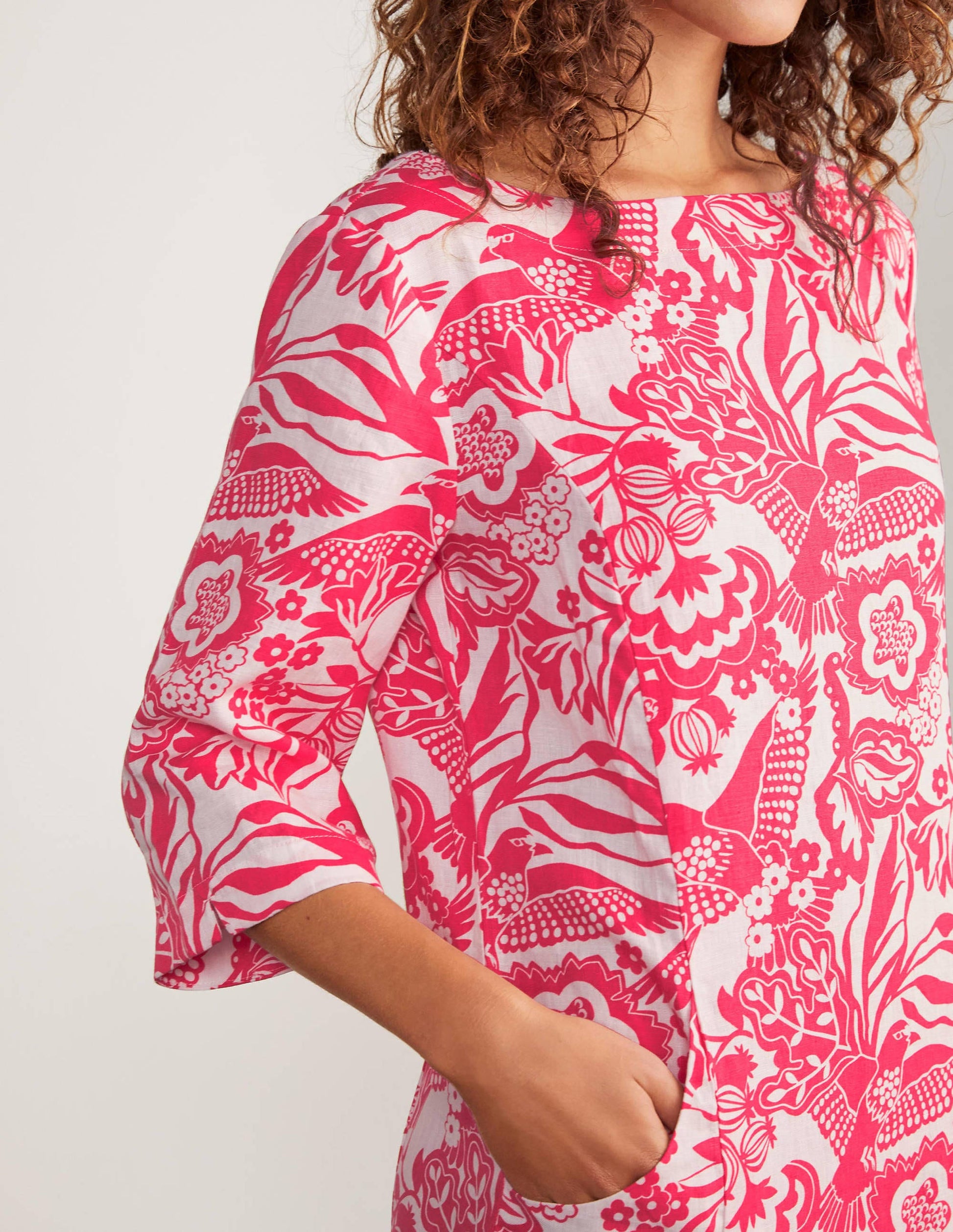 Laurie Linen Dress-Lollipop, Exotic Escape-3