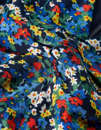 Tessa Midi Dress-French Navy/Broad Bean, Ditsy-6