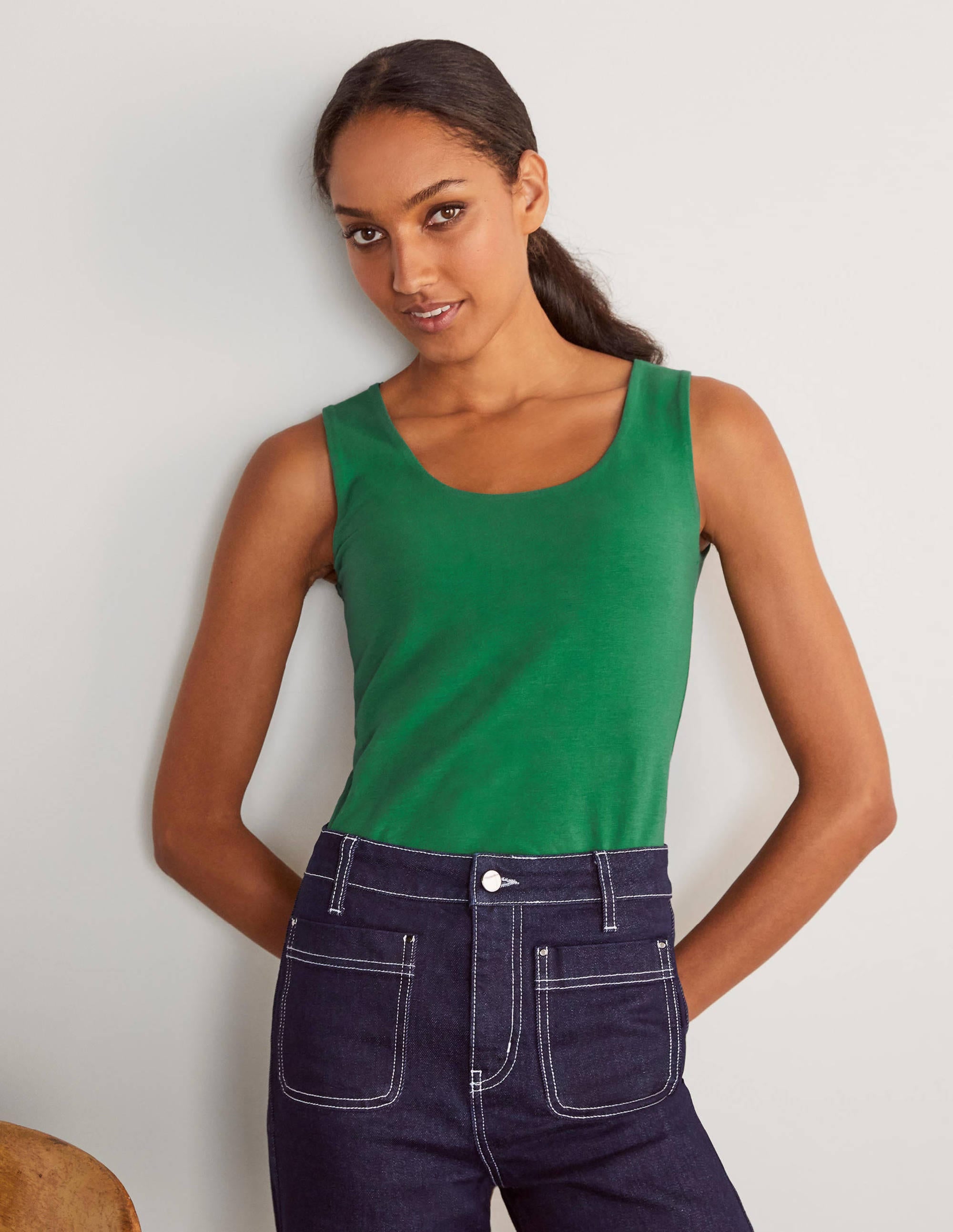 Double Layer Front Vest-Green - Image 1