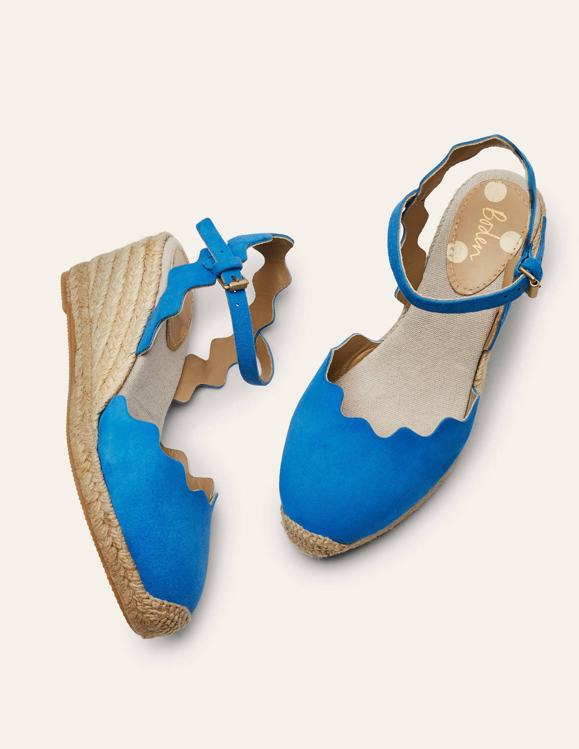Nadine Espadrille Wedges-Moroccan Blue - Image 1
