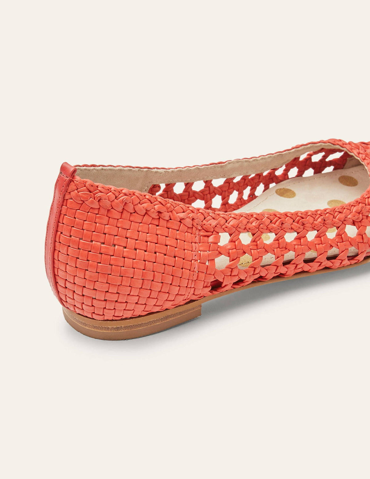 Olive Ballerinas-Red Woven - Image 3