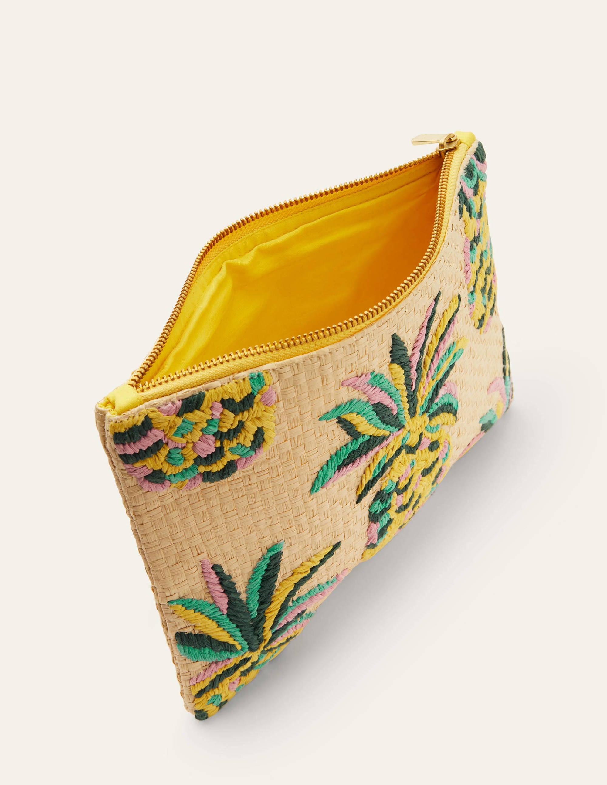 Embroidered Raffia Keepsake-Natural Pineapple - Image 2