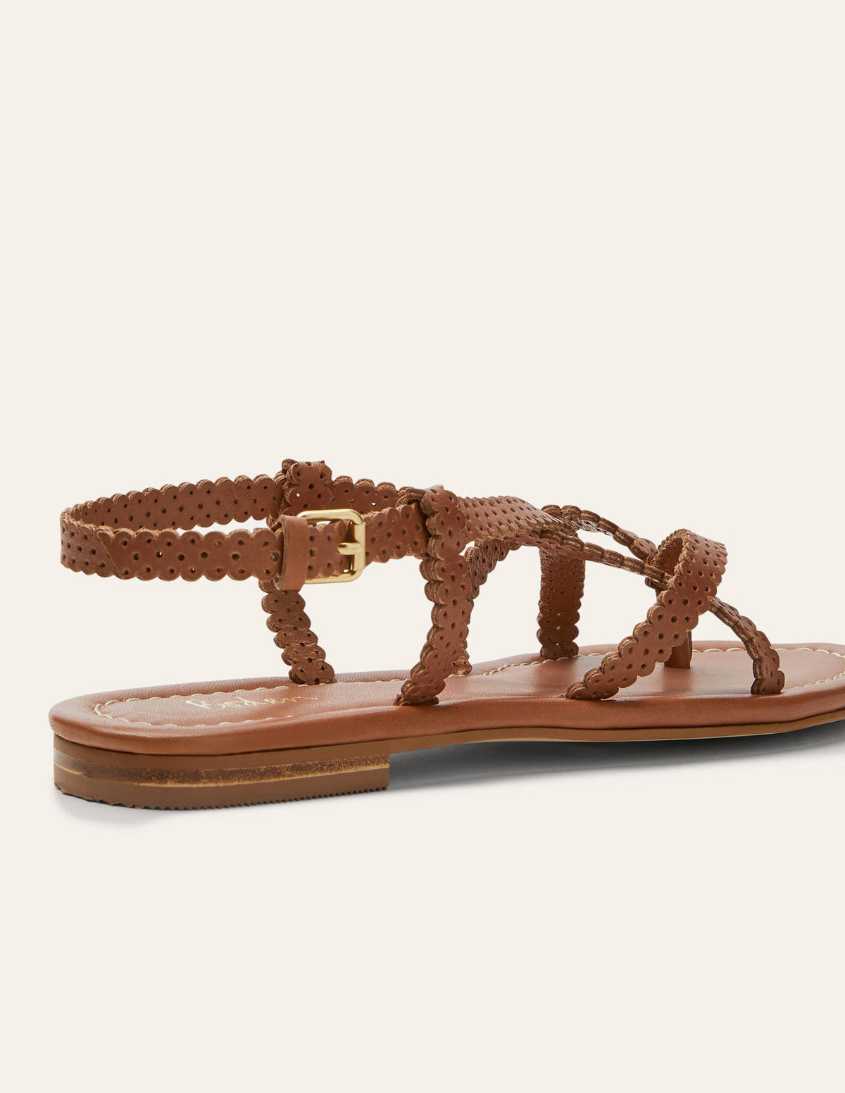 Deborah Strappy Sandals-Tan - Image 4