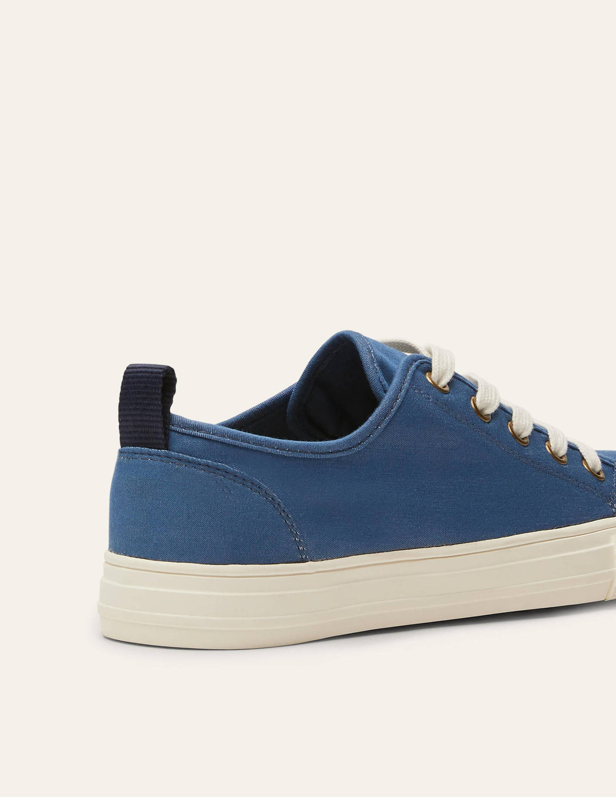 Cotton Canvas Plimsolls-Blue Chambray - Image 2