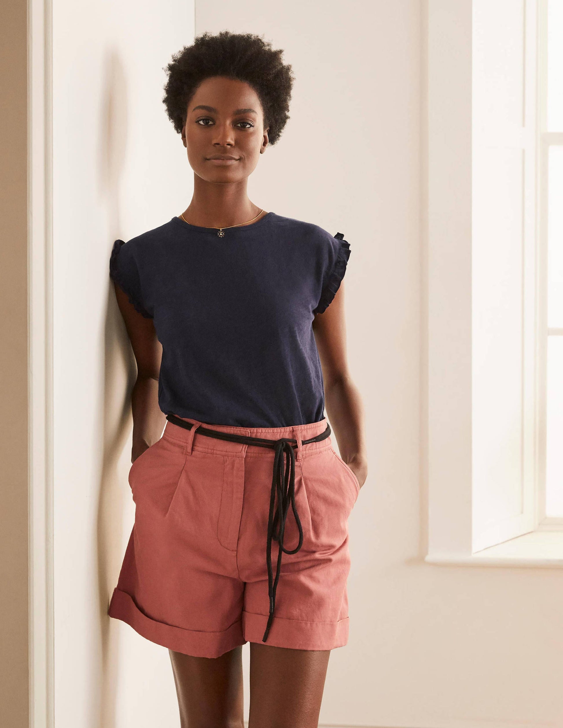 Faye Jersey Top-Navy-1