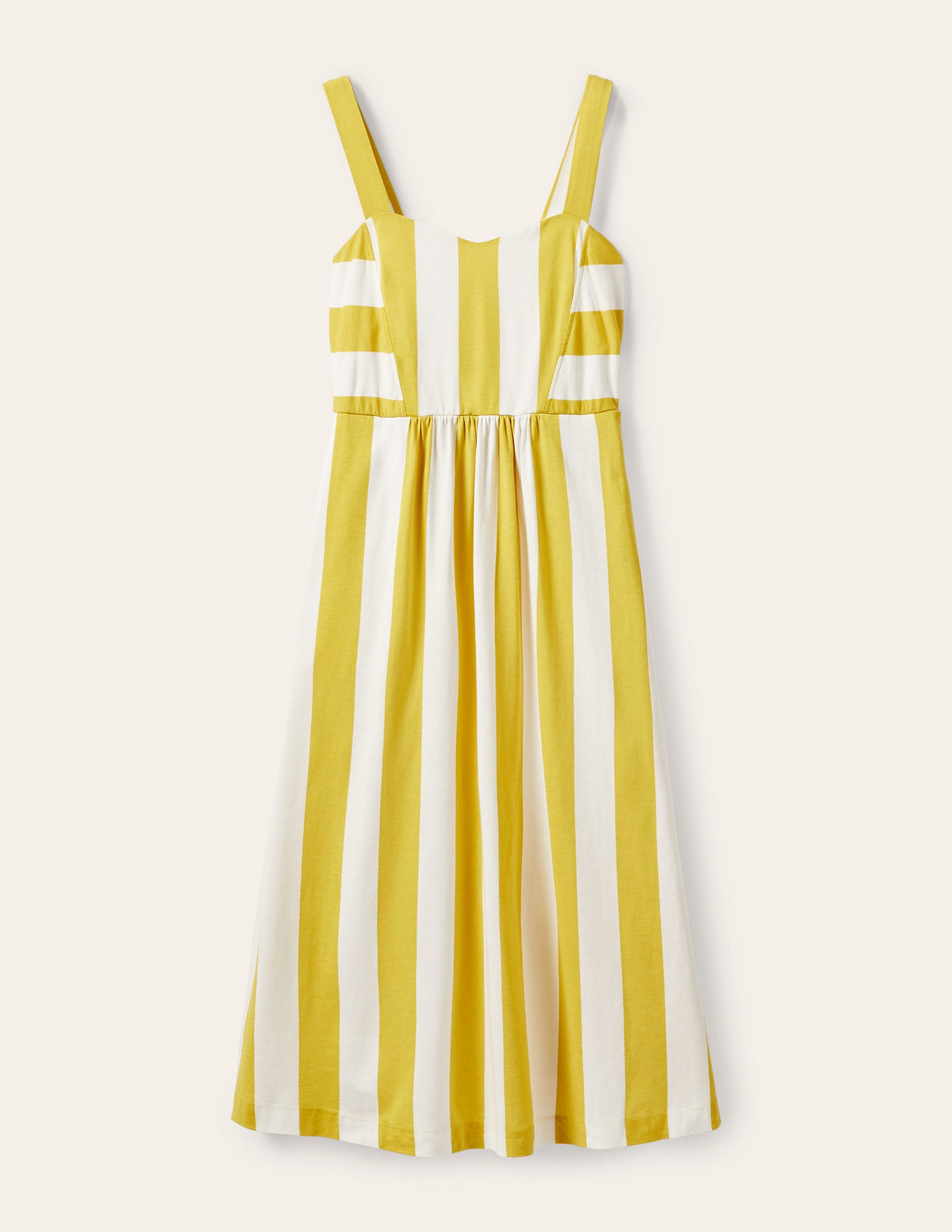 Lucy Jersey Stripe Dress-Chartreuse Ivory Stripe - Image 7