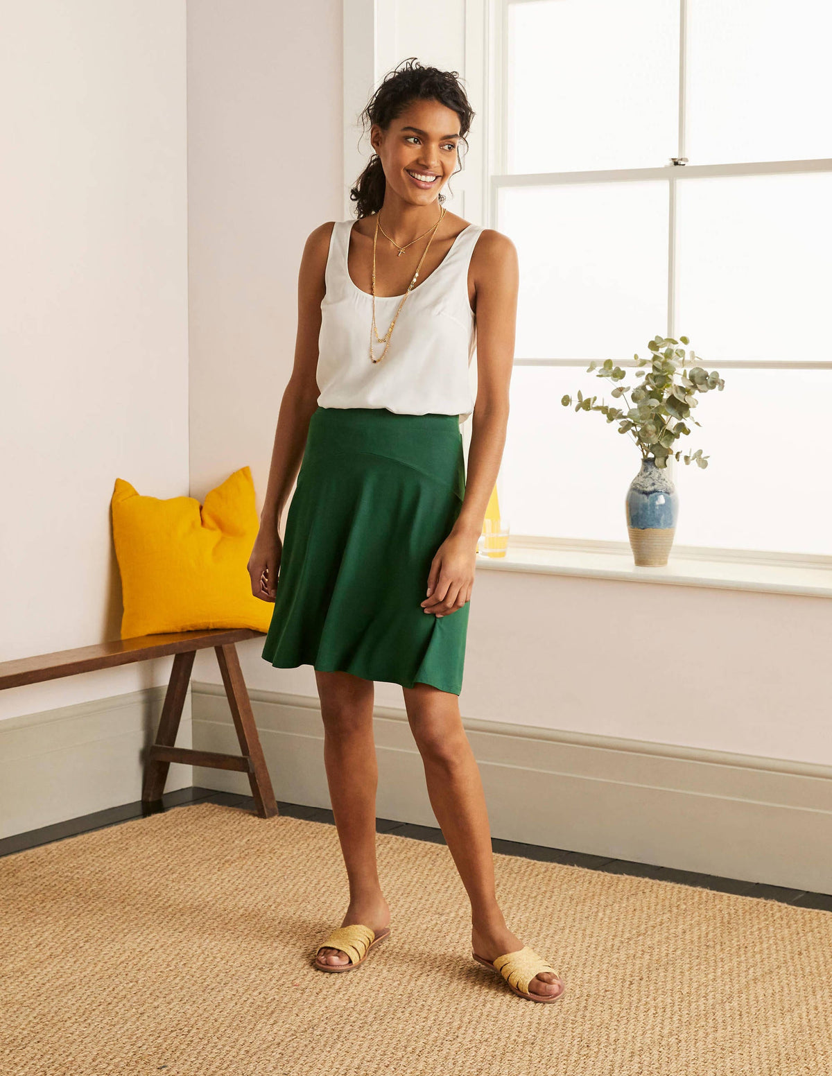 Julie Skirt-Palm Leaf - Image 1
